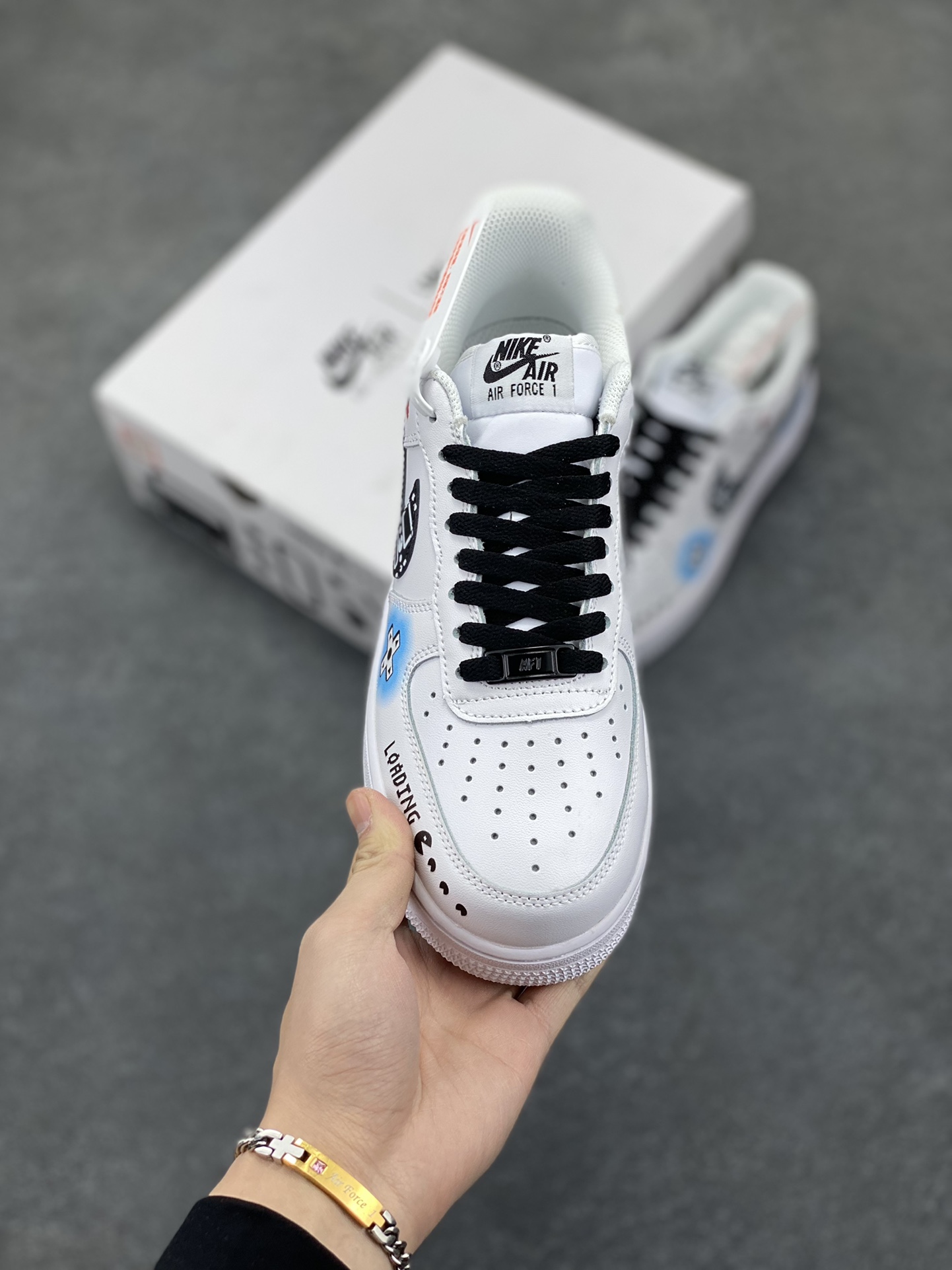图片[2]-PS5电玩主题Nike Air Force 1 Low’07 吃豆人 空军一号低帮休闲板鞋 定制皮料 原楦原纸板 纯正空军版型 内置全掌气垫 货号：CW2288-228 尺码：36 36.5 37.5 38 38.5 39 40 40.5 41 42 42.5 43 44 44.5 45-选品中心