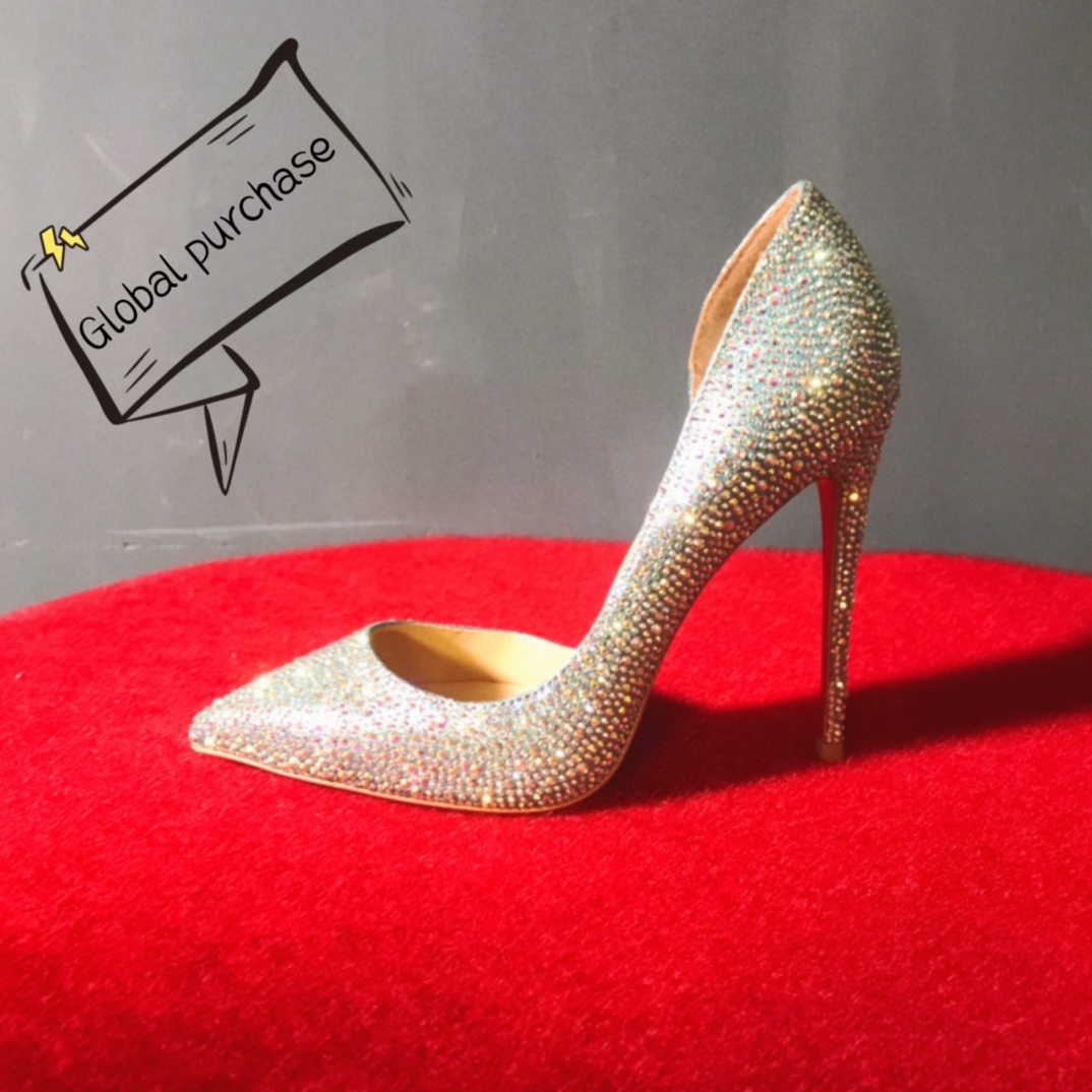NO:100614,High-end customization 2025 classic diamond series!  H12Cm size 34-42. Customized models are not refunded or exchanged, 8050-026 fantasy. Ice blue bottom. Fantasy color imitation of the auspicious diamonds Standard European code Reference:8050-026 Color:light blue Material:diamond Lining:goat leather Heel height:12Cm Sole:leather sole Size:EU 34-42 (US 4-11):,,christian louboutin19860909高端订制 2025精典钻石款系列！ H12Cm尺码34-42码.订制款不退不换,8050-026幻.冰蓝底.幻彩仿奥钻 标准欧码 Reference:8050-026 Color:light blue Material:diamond Lining:goat leather Heel heigh:12Cm Sole:leather sole Size:EU 34－42（US 4一11) :,,christian louboutin,Women's Shoes
