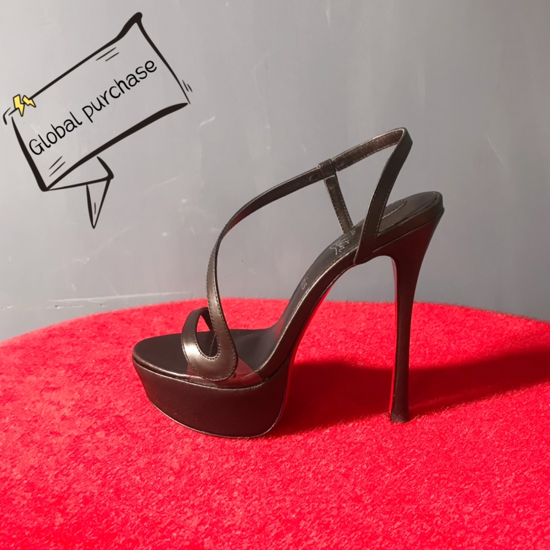 NO:100610,High-end customization 2025 spring and summer sandals classic series!  H15Cm, water table: 4Cm, size 35-41. Customized model. L-009, black cowhide, apricot sheepskin, official website synchronization. Standard European code Pre-sale model Reference: L-009 Color: black Material:calf leather Lining:goat leather Heel height:15Cm Platforms:4Cm Sole:leather sole Size: EU 35-41 (US 4-11):,,christian louboutin,tom ford,sandals,cowhide,sheepskin19860909高端订制 2025春夏凉鞋精典款系列！ H15Cm,水台:4Cm、尺码35-41码.订制款.L-009,黑牛皮,杏羊皮里,官网同步. 标准欧码 预售款 Reference:L-009 Color:black Material:calf leather Lining:goat leather Heel heigh:15Cm Platforms:4Cm Sole:leather sole Size:EU 35－41（US 4一11) :,,christian louboutin,tom ford,sandals,cowhide,sheepskin,Women's Shoes