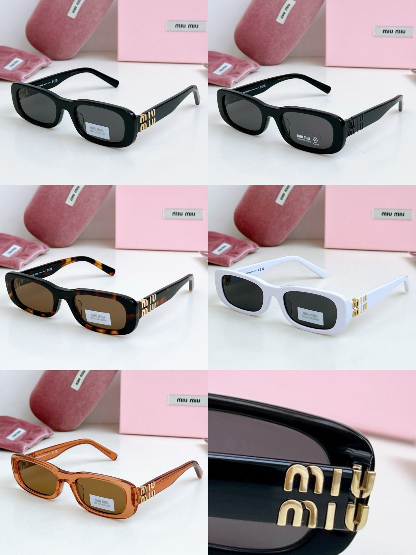  新色‼️𝗠𝗜𝗨𝗠𝗜𝗨 免代购版本 
小脸必入凹造型绝美
Mod：SMU08ZS
Size：53口20-