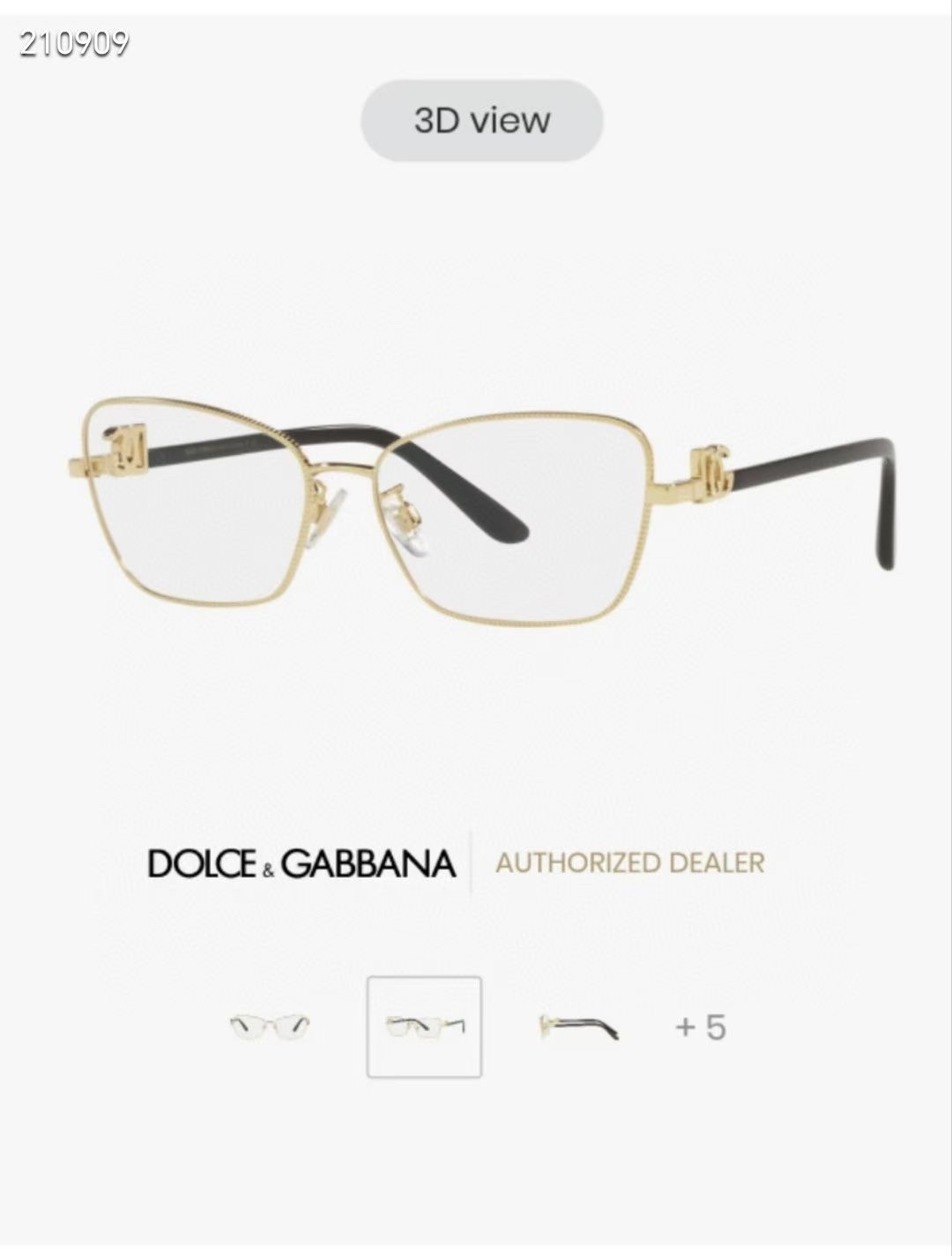  ‼️ 官网图 DOLCE & GABBAN*🌟🌟🌟MODEL：DG1338 🌟🌟🌟SIZE57口17-