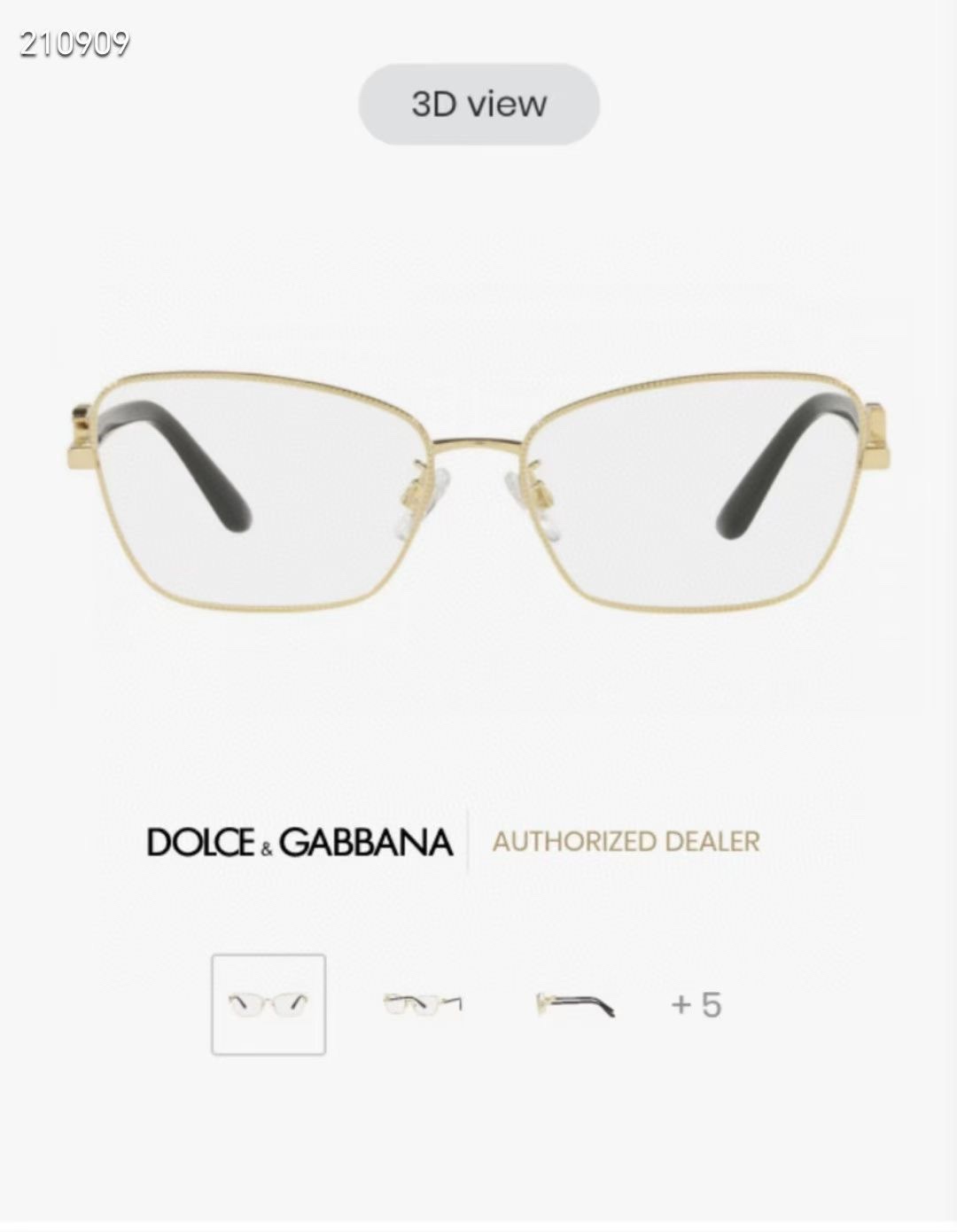  ‼️ 官网图 DOLCE & GABBAN*🌟🌟🌟MODEL：DG1338 🌟🌟🌟SIZE57口17-