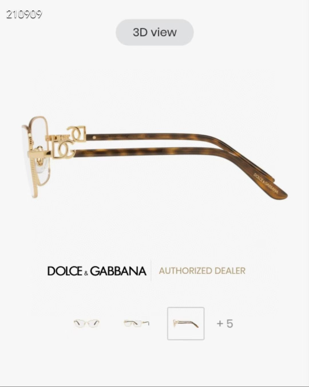 ‼️ 官网图 DOLCE & GABBAN*🌟🌟🌟MODEL：DG1338 🌟🌟🌟SIZE57口17-