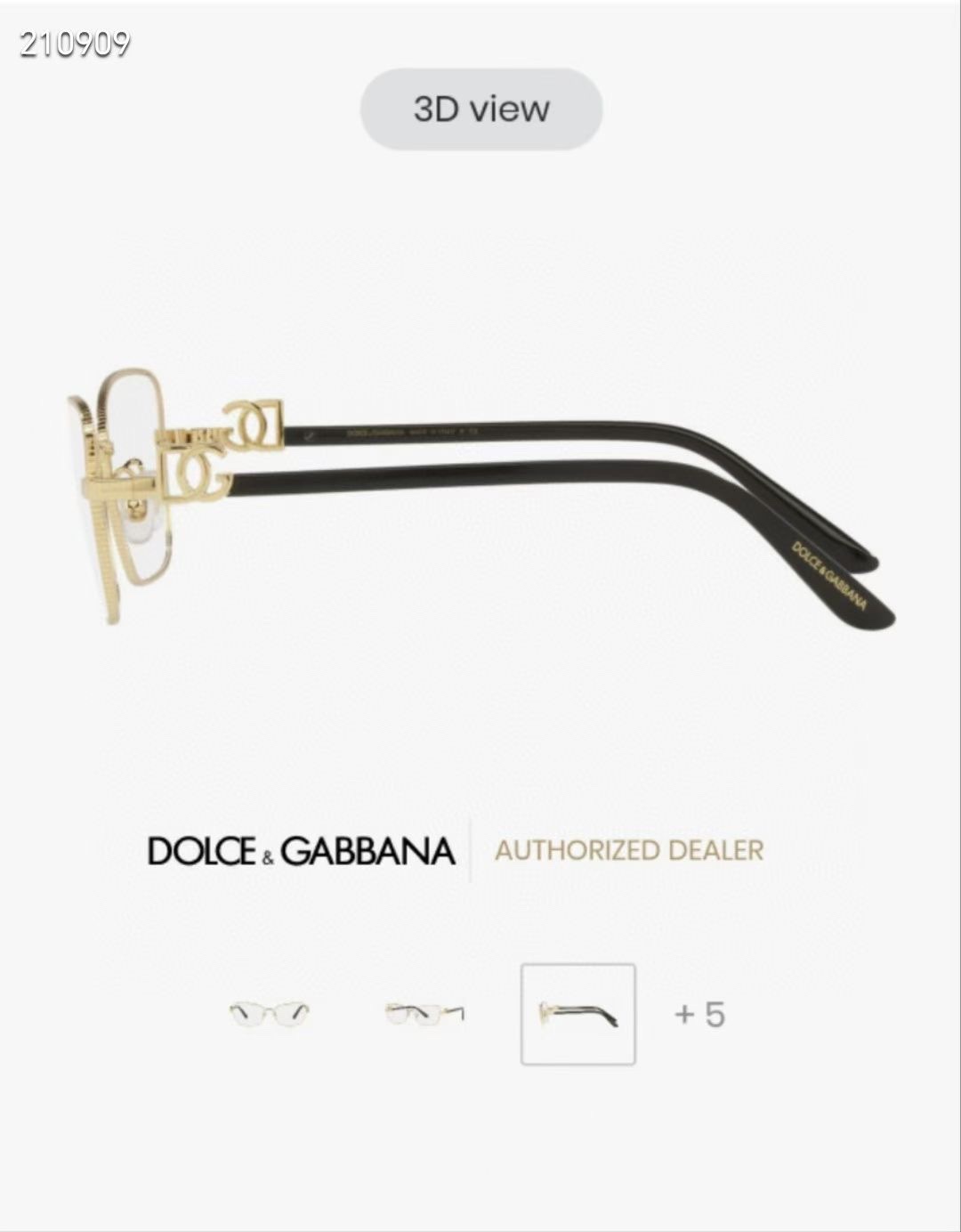  ‼️ 官网图 DOLCE & GABBAN*🌟🌟🌟MODEL：DG1338 🌟🌟🌟SIZE57口17-