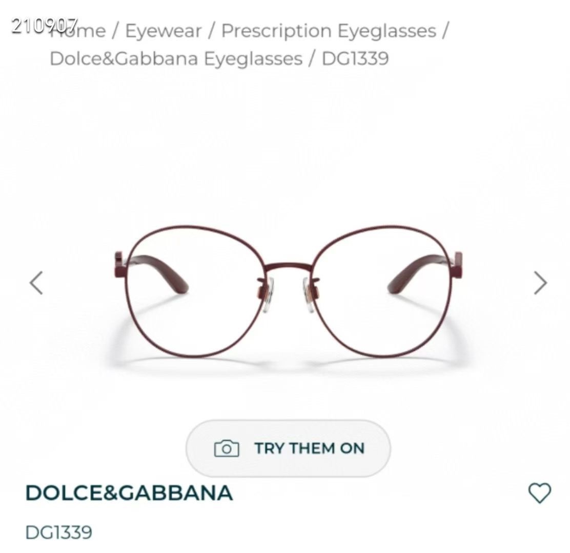  ‼️ 官网图 DOLCE & GABBAN*🌟🌟🌟MODEL：DG1339 🌟🌟🌟SIZE57口17-