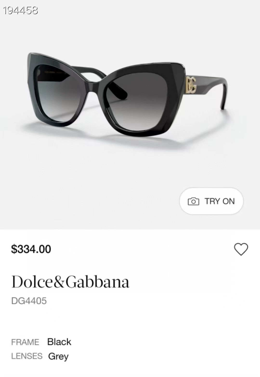  ‼️DOLCE & GABBAN*🌟🌟🌟MODEL：DG4405🌟🌟🌟SIZE53口20-140🌟🌟🌟