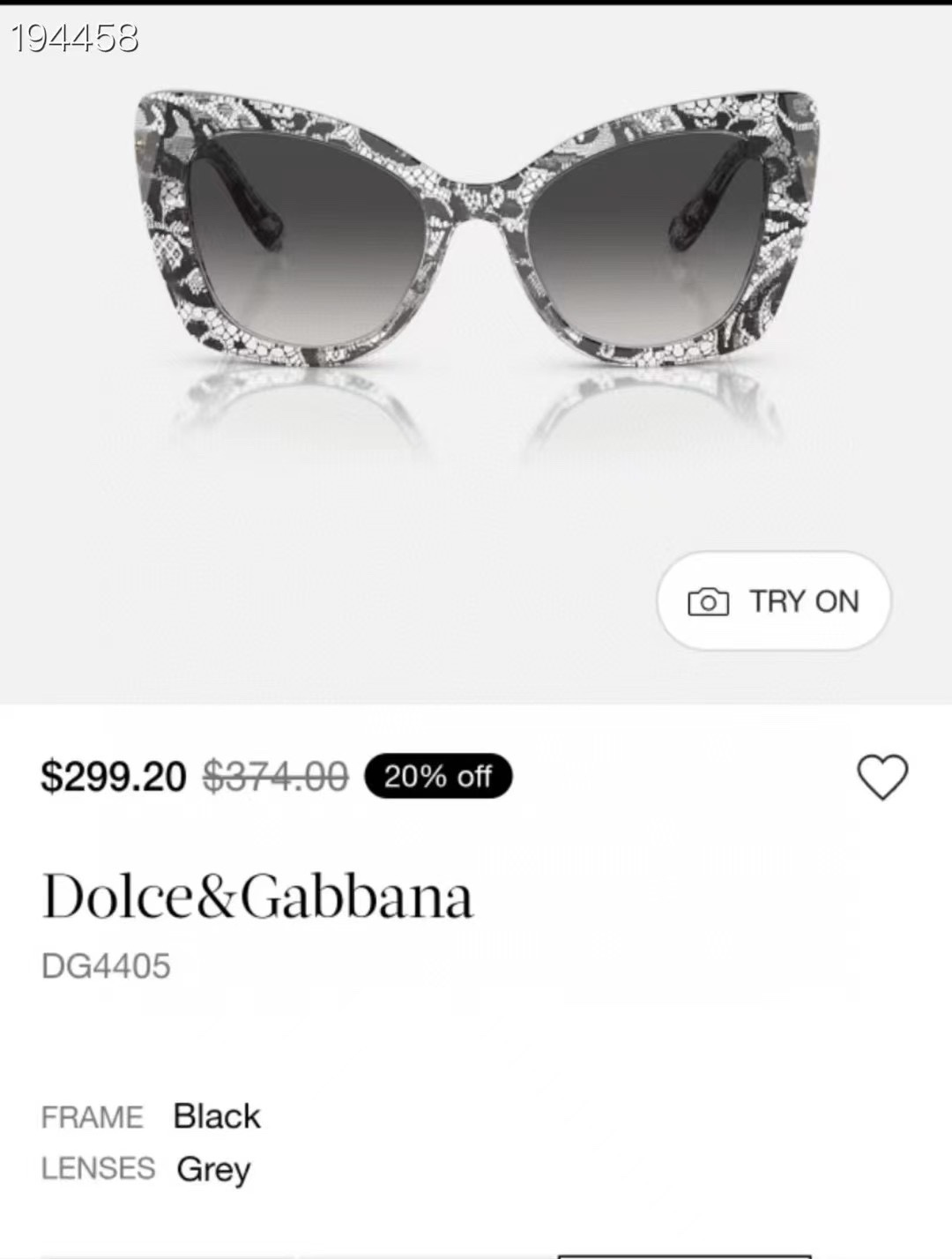  ‼️ 官网图 DOLCE & GABBAN*🌟🌟🌟MODEL：DG4405🌟🌟🌟SIZE53口20-1