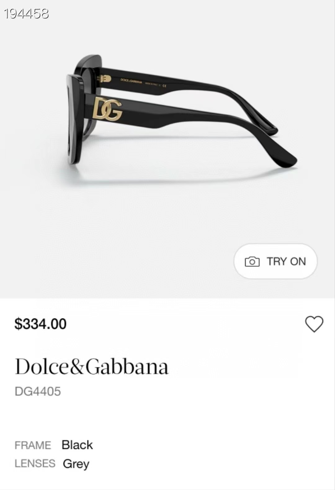  ‼️ 官网图 DOLCE & GABBAN*🌟🌟🌟MODEL：DG4405🌟🌟🌟SIZE53口20-1