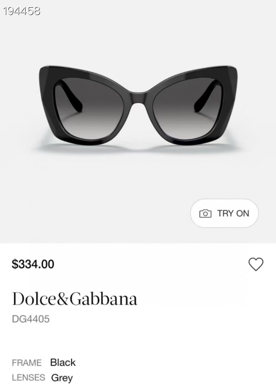  ‼️ 官网图 DOLCE & GABBAN*🌟🌟🌟MODEL：DG4405🌟🌟🌟SIZE53口20-1