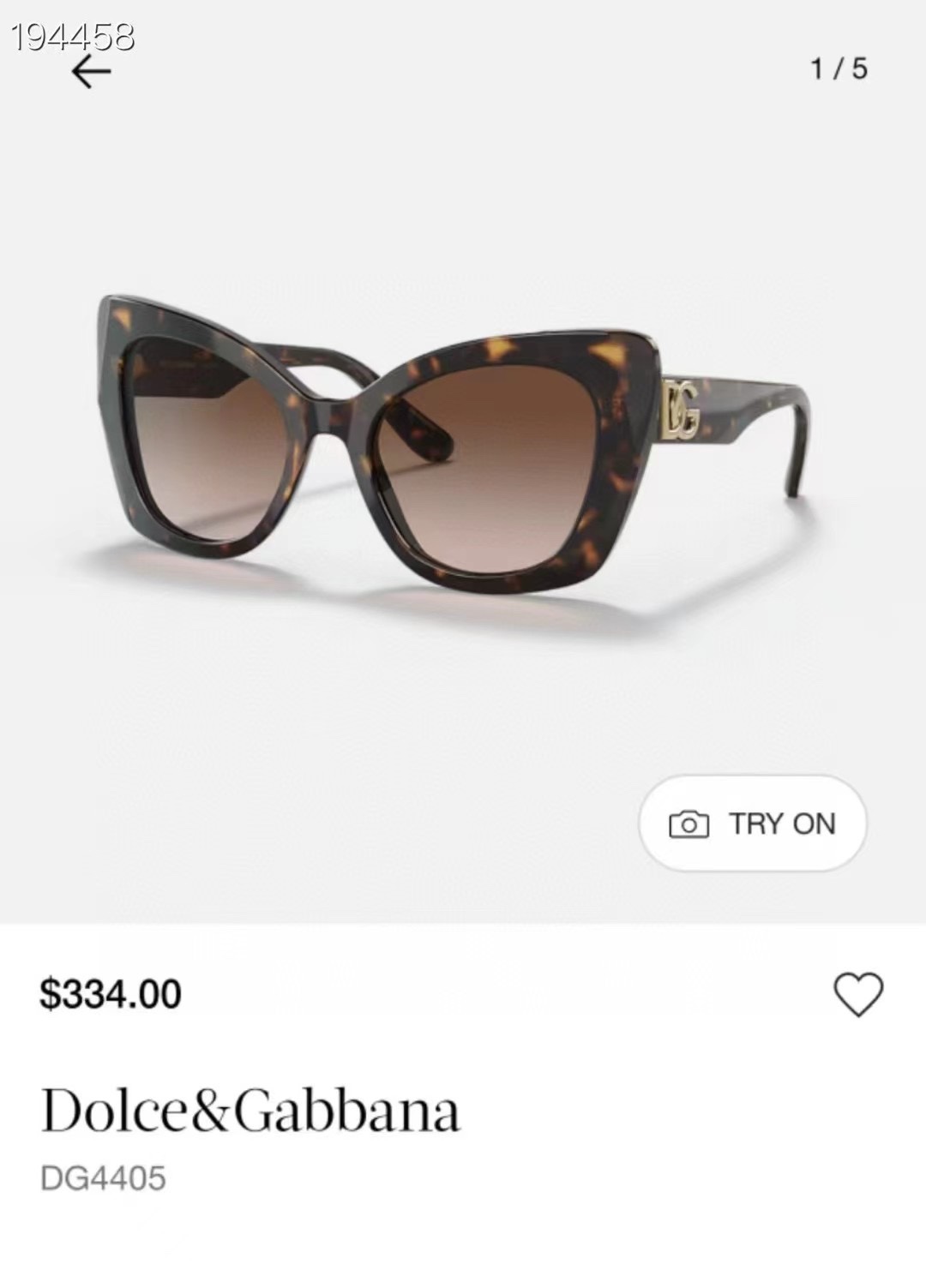  ‼️ 官网图 DOLCE & GABBAN*🌟🌟🌟MODEL：DG4405🌟🌟🌟SIZE53口20-1