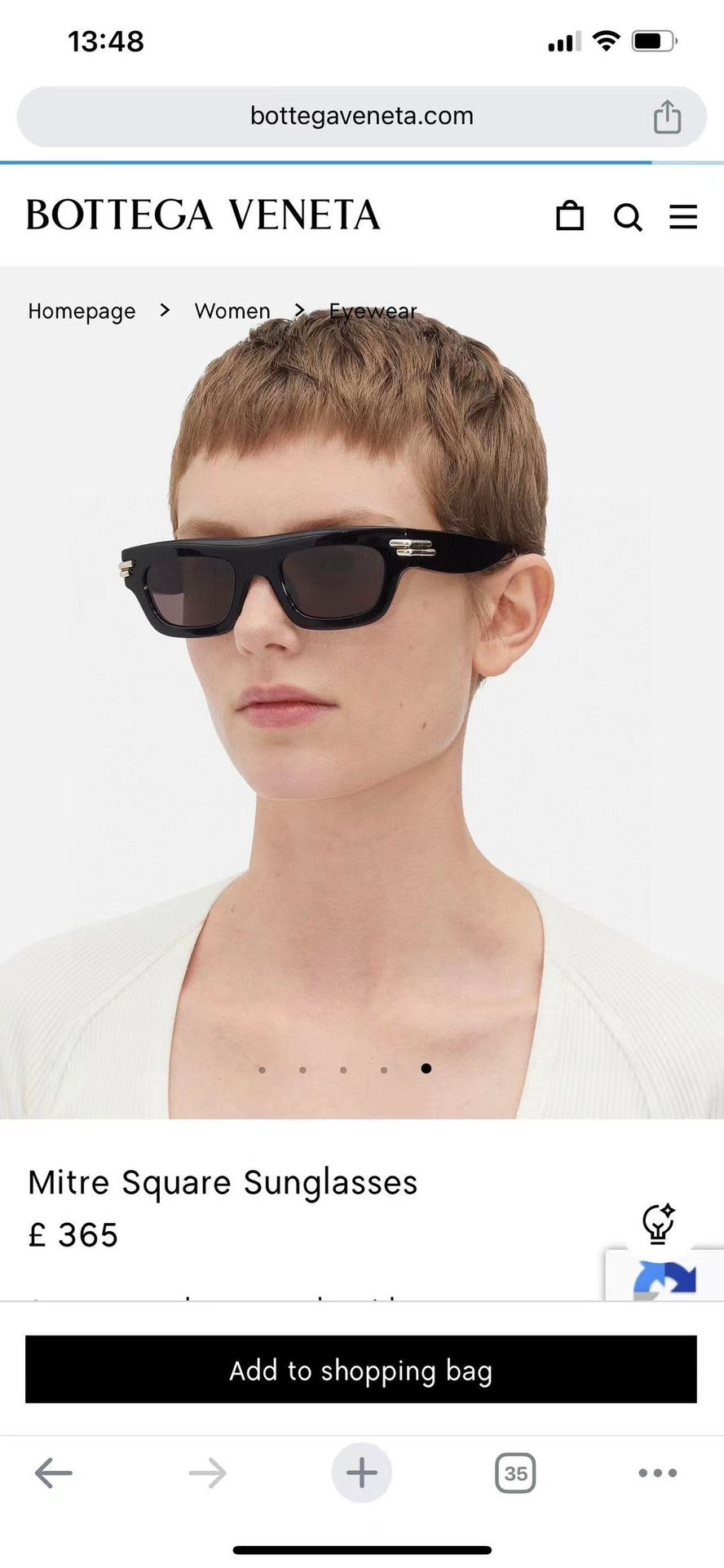 ‼️ 官网图 •𝐁𝐯 BV1321S
BOTTEGA VENETA
Mitre系列
这款Bottega