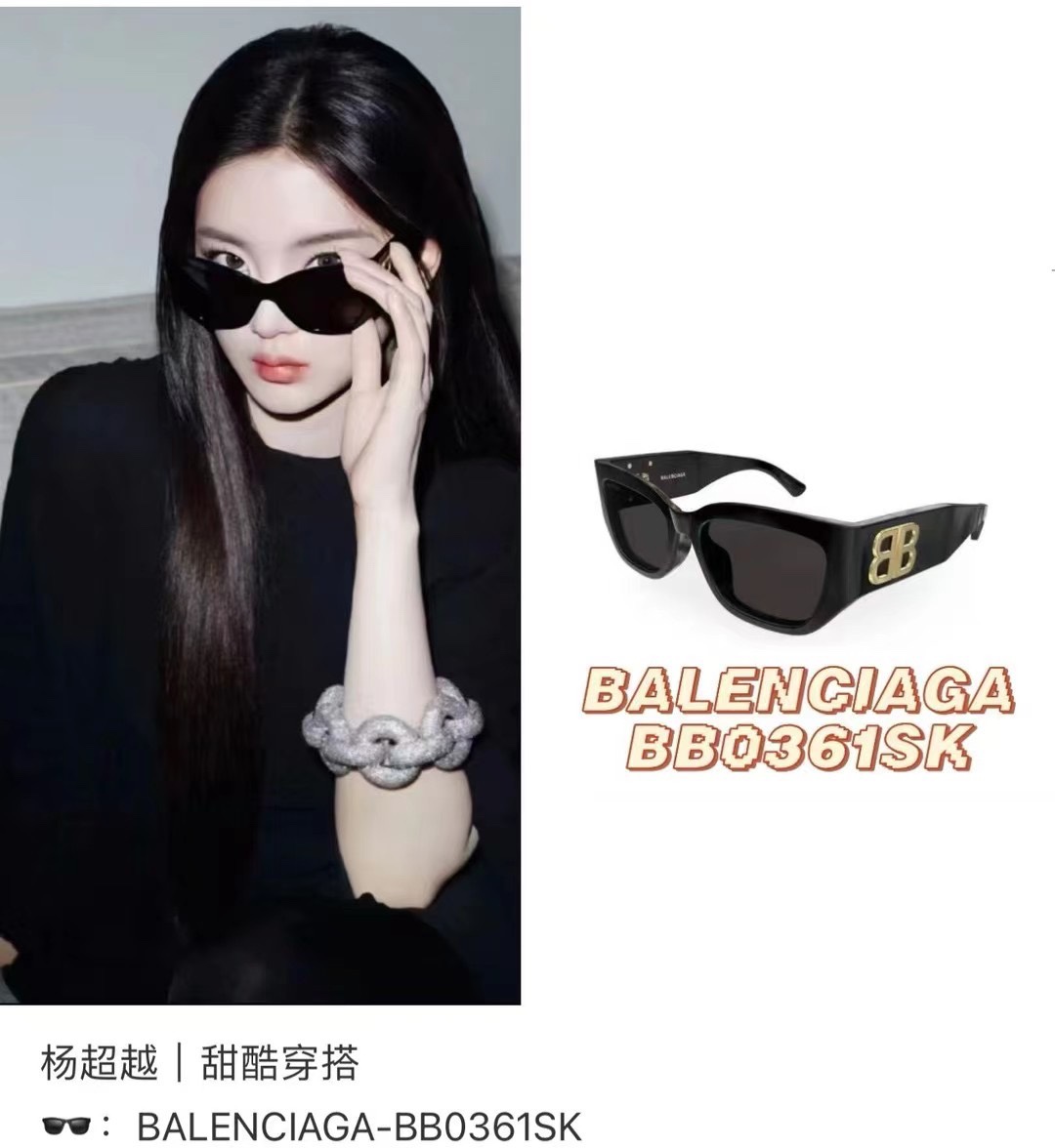  ‼️ 模特图 𝐁𝐀𝐋𝐄𝐍𝐂𝐈𝐀𝐆𝐀- BB0361SK
徽标𝐁𝐁浮雕镜腿
彰显大胆风格 一体式鼻托
s