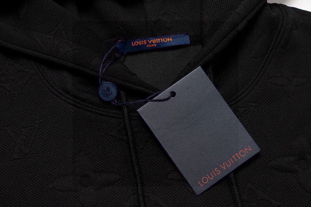 路易威登/Louis Vuitton 秋冬新款 满身提花logo连帽卫衣