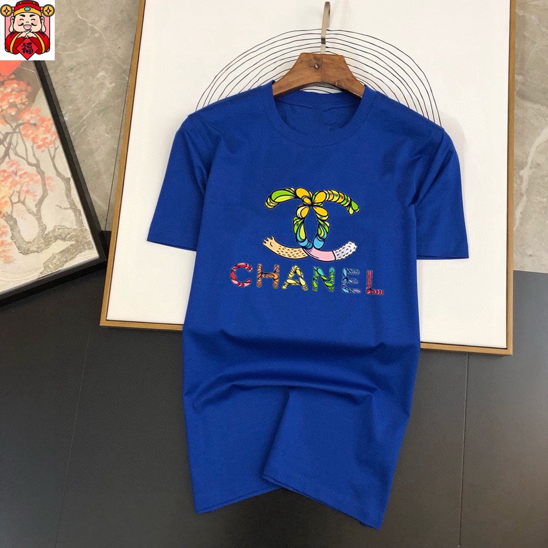 Chanel Men's Casual Short Sleeve T-Shirt with Custom Logo - Spring/Summer 5 i1740663794 7116 4