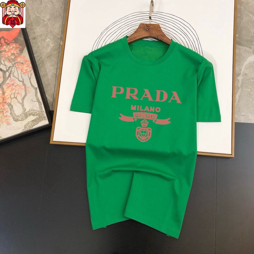 Prada Men's Casual Short Sleeve T-Shirt with Logo - Spring/Summer 2025 2 i1740663884 1689 1