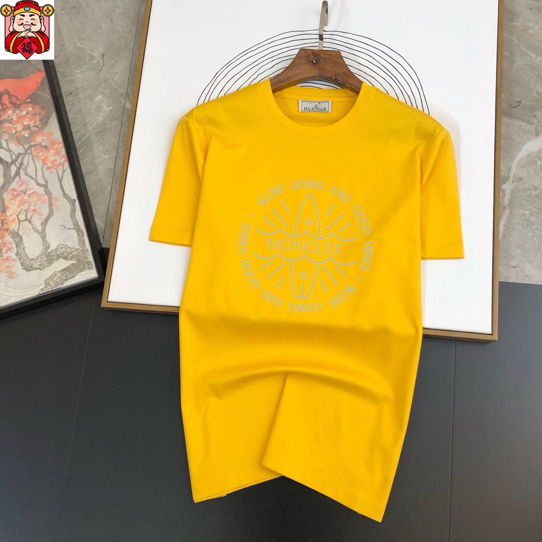 MONCLER Men's Casual Short Sleeve T-Shirt with Logo, Spring/Summer Collection 5 i1740663915 1380 4