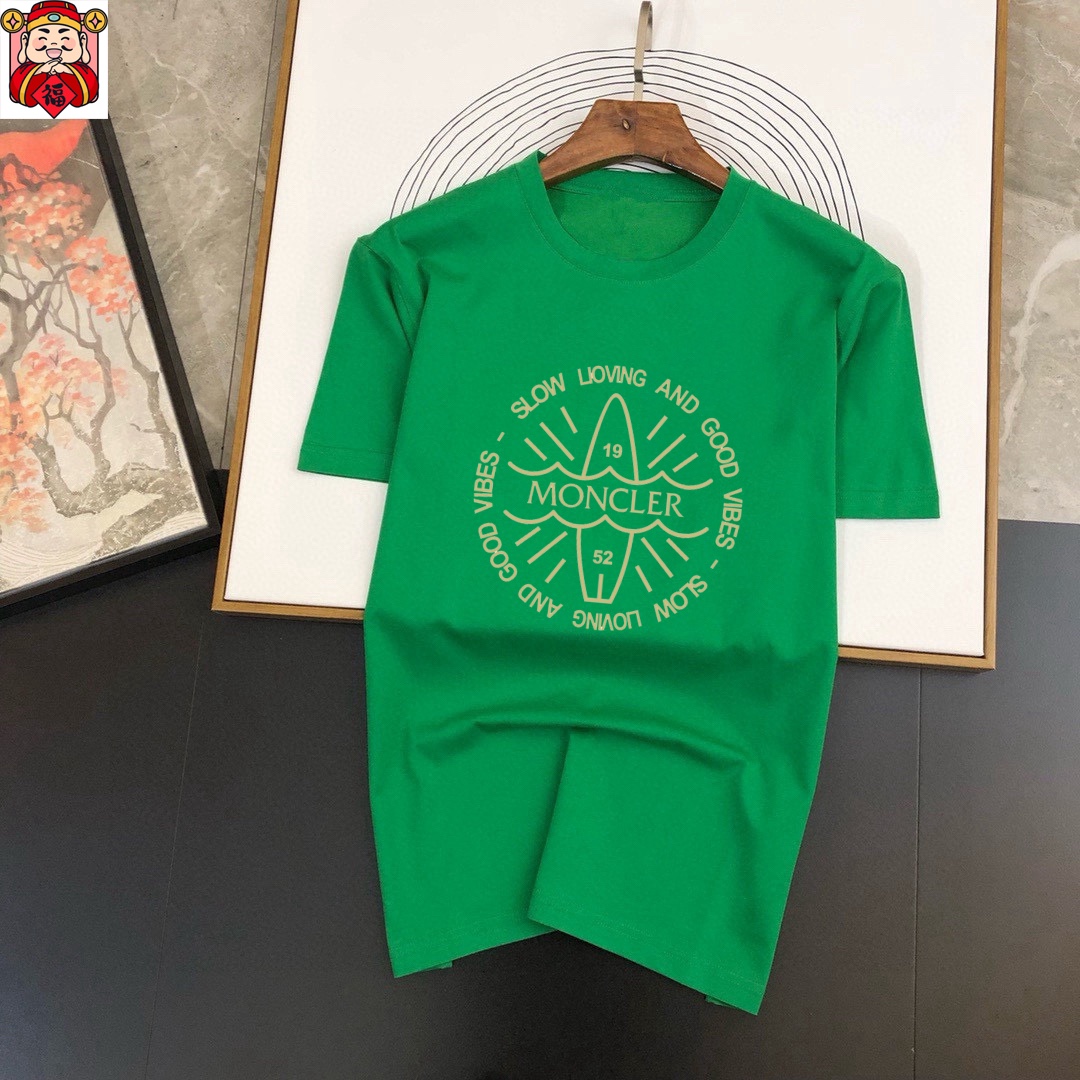 MONCLER Men's Casual Short Sleeve T-Shirt with Logo, Spring/Summer Collection 6 i1740663915 2193 5
