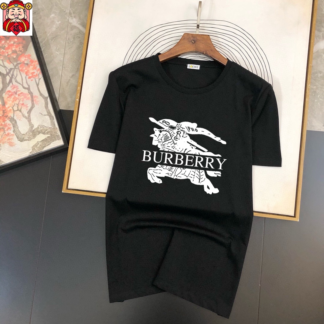 Burberry Men's Green Cotton Logo Tee - Comfortable & Stylish, Sizes M-5XL 4 i1740663949 4645 3
