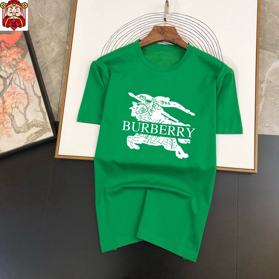 Burberry Men's Green Cotton Logo Tee - Comfortable & Stylish, Sizes M-5XL 1 i1740663949 8687 0