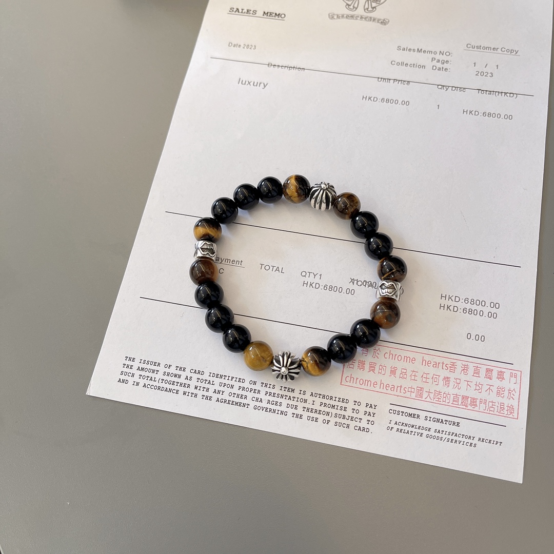 NO:105831,Too handsome and exciting the latest model Croxin, no explosion, factory direct sales, original one-to-one reproduction, Croxin retro bracelet, jewelry boutique, chrome hearts19860909太帅爆了最新款克罗心 不爆不发 厂家直销 原版一比一复刻 克罗心复古手串,饰品精品,chrome hearts,Jewelry