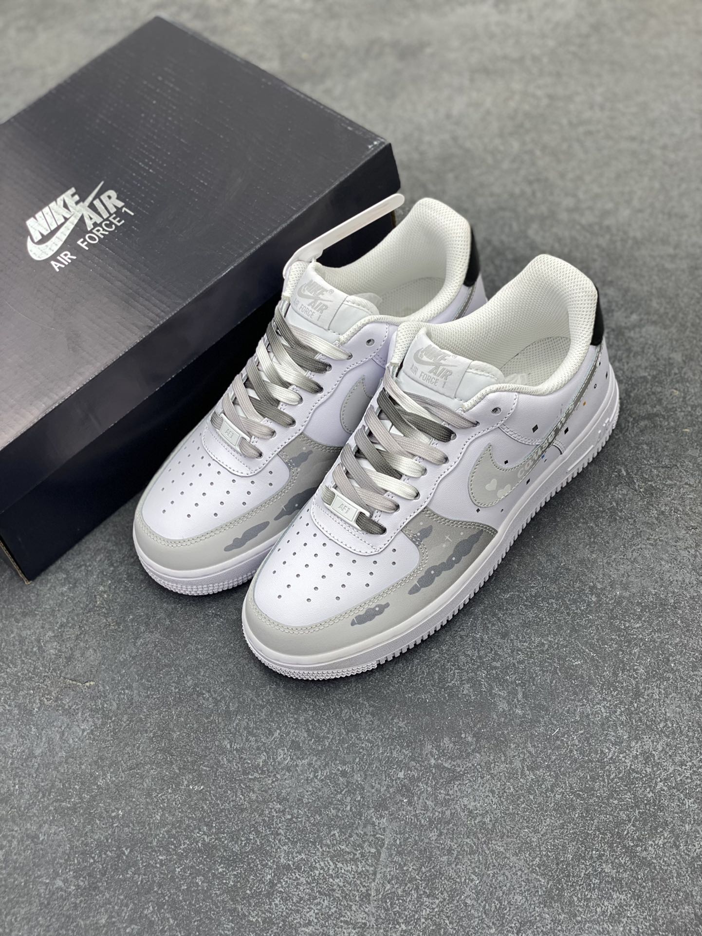 图片[8]-Nike Air Force 1 Low’07 云朵 配色 空军一号低帮休闲板鞋 定制皮料 原厂3D打印 定制鞋盒 原楦原纸板 纯正空军版型 内置全掌气垫 货号：CW2288-312 尺码：36 36.5 37.5 38 38.5 39 40 40.5 41 42 42.5 43 44 44.5 45-选品中心