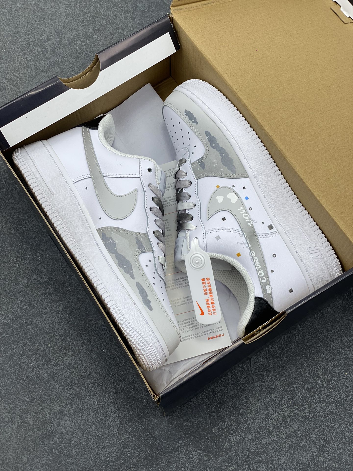 图片[9]-Nike Air Force 1 Low’07 云朵 配色 空军一号低帮休闲板鞋 定制皮料 原厂3D打印 定制鞋盒 原楦原纸板 纯正空军版型 内置全掌气垫 货号：CW2288-312 尺码：36 36.5 37.5 38 38.5 39 40 40.5 41 42 42.5 43 44 44.5 45-选品中心