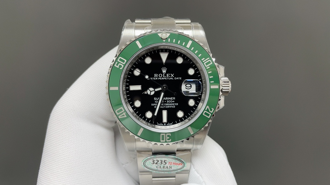 NO:392763,Clean Factory/C Factory Rolex 126610 submariner Black Water Ghost Green Water Ghost 41mm 1: Equipped with one-to-one super integrated movement, power 72 hours, no-card movement decoration, movement and its stability 2: The whole watch 904L stainless steel / matched with ar factory steel belt 3: The dial uses the market's exclusive 'pot lid literal' design without face foot PS: The cost of having face foot is much lower 4: The only calendar font version in the market The subsequent font 1-31 comparison of fonts 5: The only pointer luminous/word nail luminous is luminous, and the same color is achieved because they are all third-party factories processing + self-purchased Swiss c1+c3 luminous powder 6: Word nail ip platinum electroplating 7: Ceramic green circle uses exclusive clean green circle v4 version The color is infinitely close to the original clean ceramic accessories No need to elaborate high quality symbol / beware of fake clean circles Pay attention to the distinction  8: Warm and jade luminous beads, immortal white clean ceramic circle + luminous beads are perfectly replicated. Although there are not many clean styles, almost all of them are fine products. It completely solves most of the water and ghost pain points in the world, and is born for the ultimate clean-submariner, rolex19860909Clean厂/C厂 劳力士126610 submariner黑水鬼绿水鬼41mm 1:搭载一比一超级一体机芯 动力72小时 无卡度机芯装饰 机芯及其稳定 2:整表904L精钢 /搭配ar厂钢带 3:表盘使用市场独家'锅盖字面' 无面脚设计 ps:有面脚的成本低很多 4:全市场唯一日历字体对版 后续1-31号挨个字体真假对比 5:唯一做到指针夜光/字钉夜光 做到同色 因为都是第三方工厂加工+自购瑞士 c1+c3夜光粉 6:字钉ip白金电镀 7:陶瓷绿圈使用独家clean绿圈v4版本 颜色无限接近原装 clean陶瓷类配件 无需赘述 高品质象征 /谨防假clean圈 注意区分 8:温润如玉夜光珠 不死白 clean陶瓷圈+夜光珠完美复刻 虽然clean的款式不多 但是几乎款款均为精品 彻底解决世面上的大部分水鬼痛点,只为极致而生 clean-submariner,,rolex,Watch