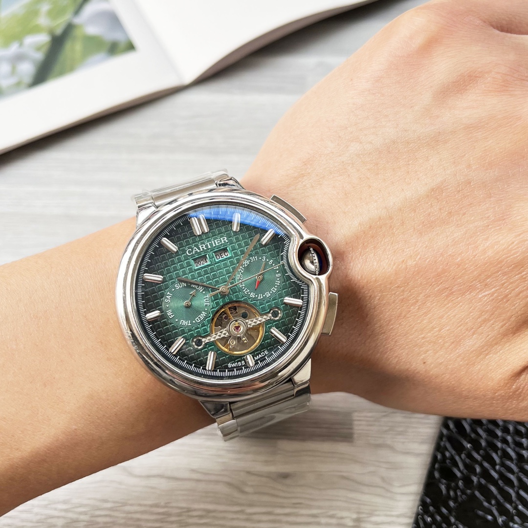 NO:148132,Platinum Steel 30 Blue Balloon Series Shockingly launched [Latest] Cartier Multifunctional Boutique Design [Type] Boutique Men's Watch [Watch Strap] Real Cowhide Strap [Movement] High-end Fully Automatic Mechanical Movement [Mirror] Mineral Strengthened Glass (More High Definition) Elegant Taste, Exotic, Ingenious, Ingenious, Wrist Treasure, Size Diameter 42mm Thickness 12.5mm Hot Sale!  Welcome to reprint!  cartier cowhide19860909白金钢30 蓝气球系列 震撼上市【最新】卡地亚 多功能精品设计【类型】精品男士腕表【表带】真牛皮表带【机芯】高端全自动机械机芯【镜面】矿物质强化玻璃（更高清） 品味高雅 浩瀚大气 匠心独运 腕间瑰宝 尺寸直径42mm厚12.5mm热卖上市！欢迎转载！,,cartier,cowhide,Watch