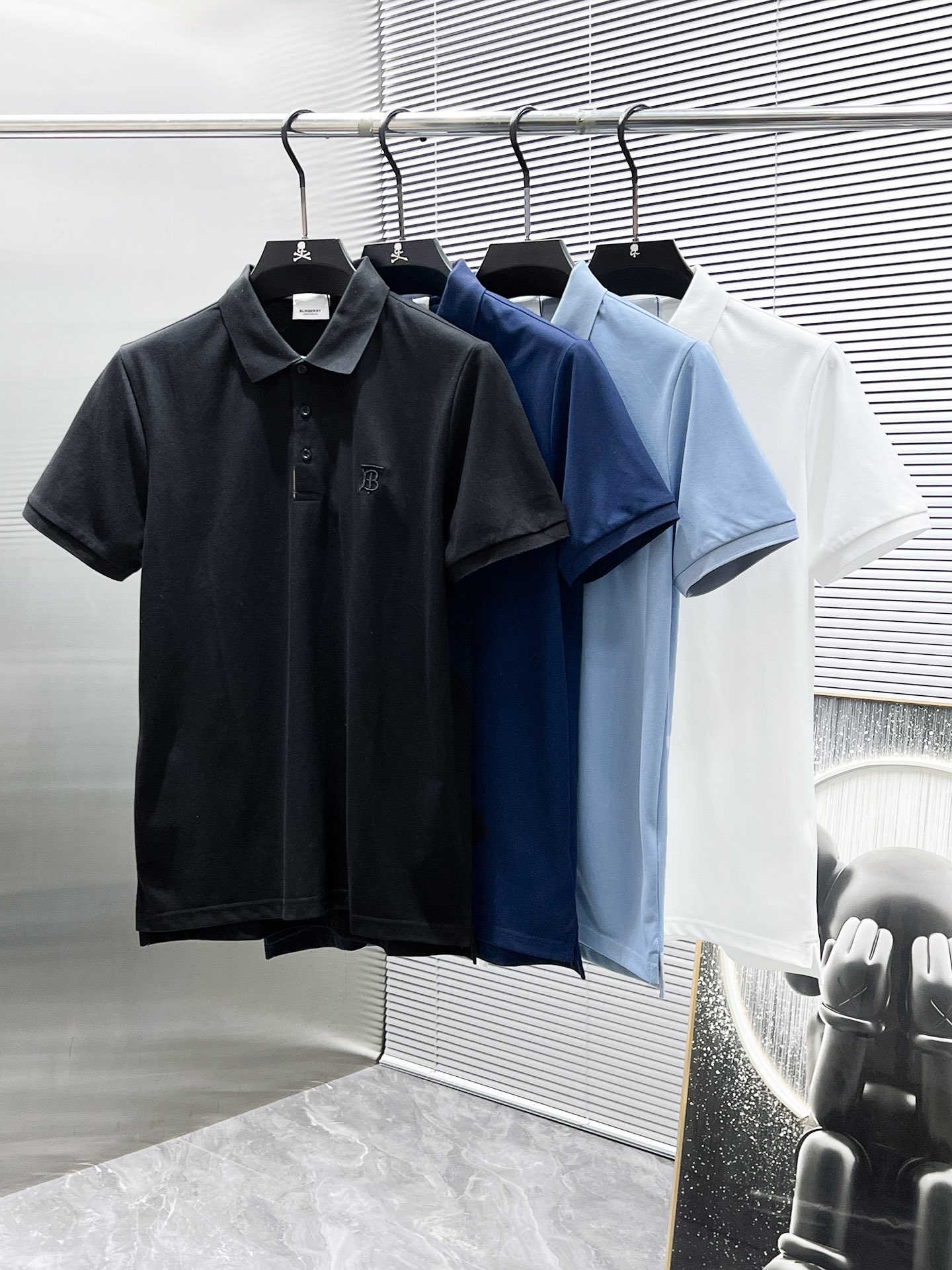 Burberry Men's Blue Polo Shirt Short Sleeve Classic Fit Casual Top 10 i1740760560 201 8