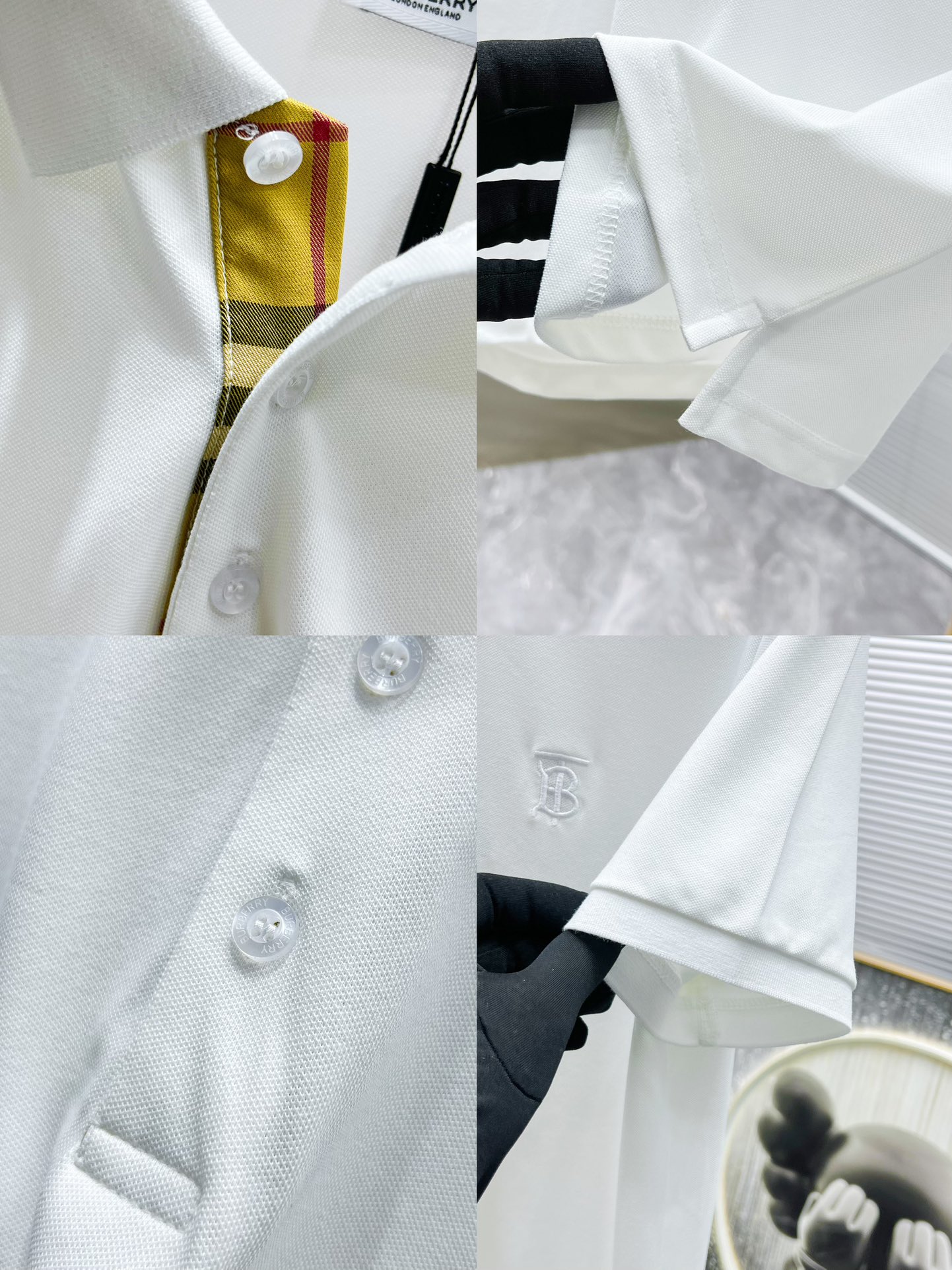Burberry Men's Blue Polo Shirt Short Sleeve Classic Fit Casual Top 9 i1740760560 8458 7
