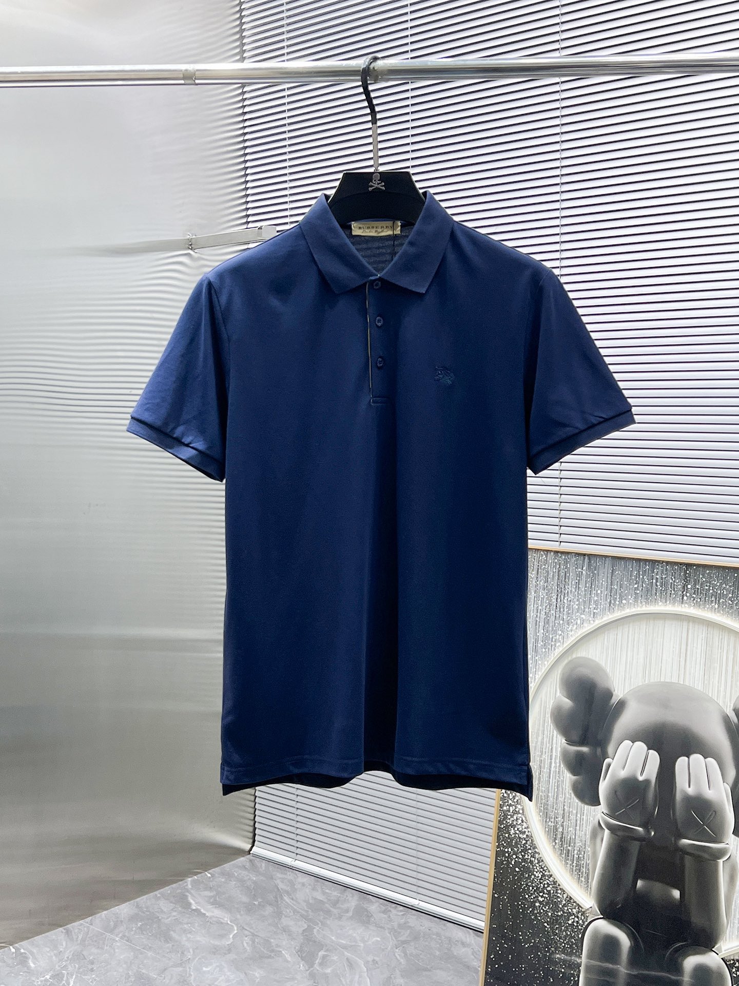 Burberry Men's Blue Short Sleeve Polo Shirt | Breathable & Comfortable 2 i1740760799 3355 0