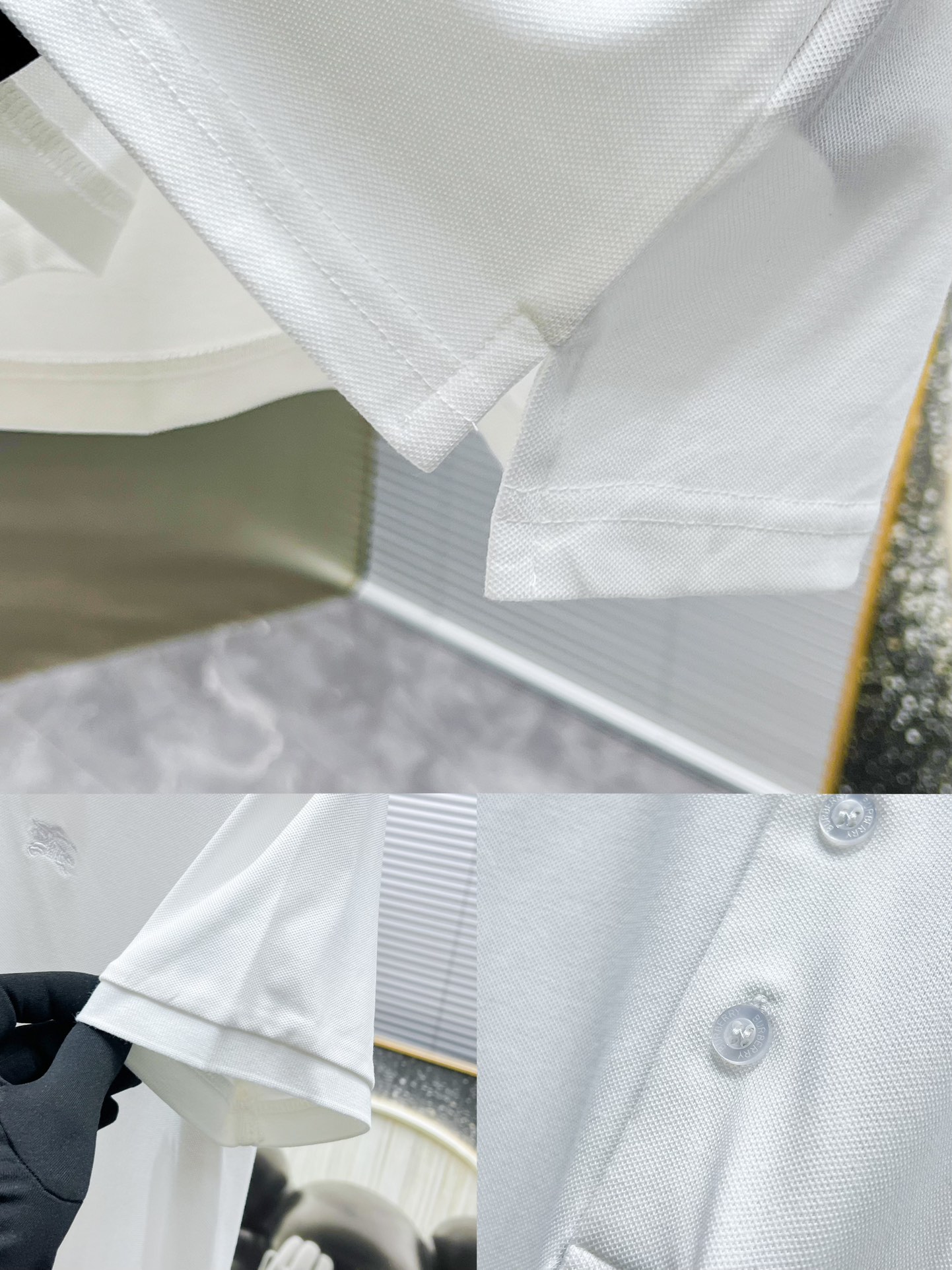 Burberry Men's Blue Short Sleeve Polo Shirt | Breathable & Comfortable 9 i1740760799 870 6