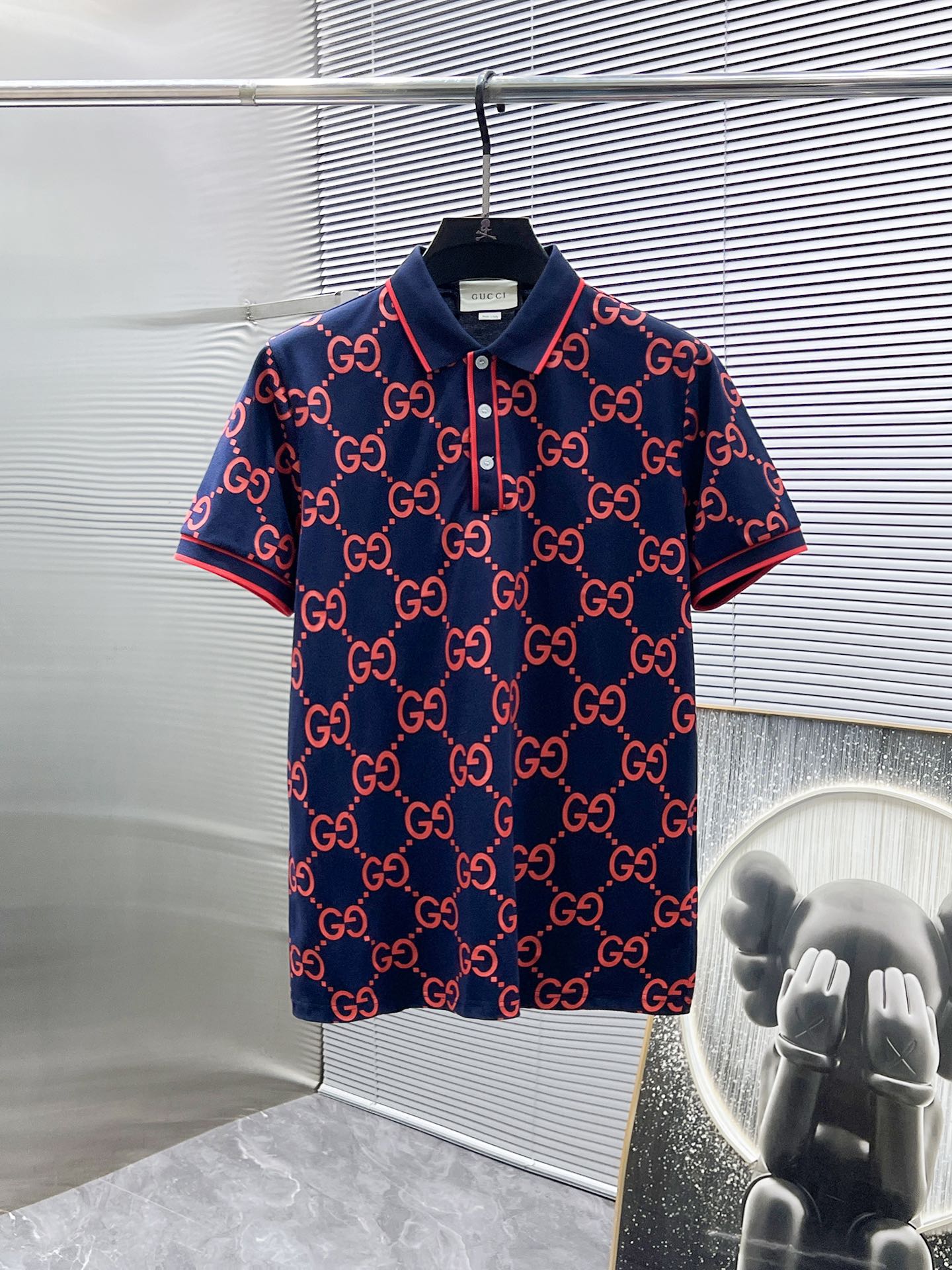 Gucci 2025SS Monogram Polo Shirt - High-End Custom Fabric, Breathable 4 i1740760943 1932 2
