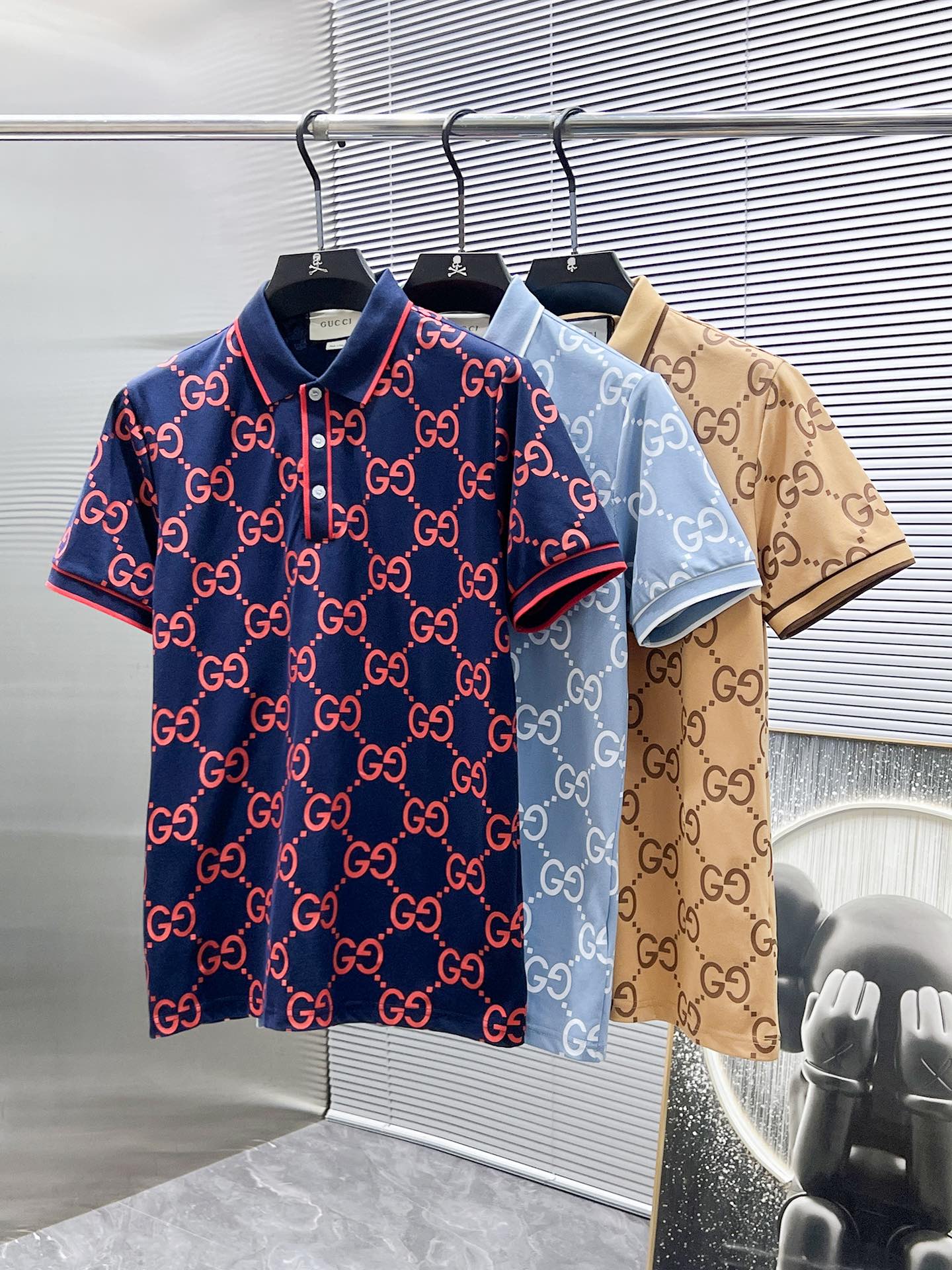 Gucci 2025SS Monogram Polo Shirt - High-End Custom Fabric, Breathable 10 i1740760943 4997 8