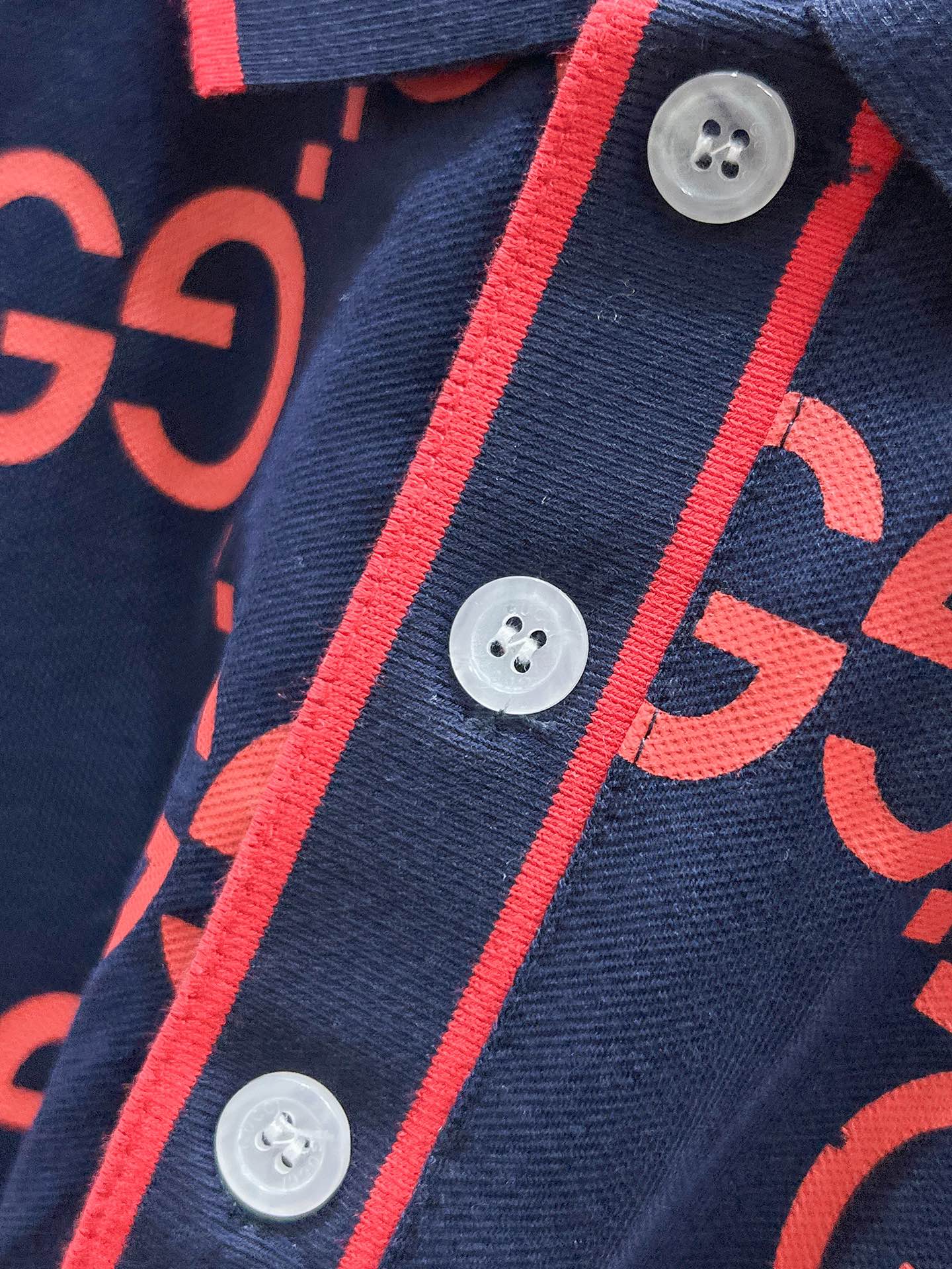 Gucci 2025SS Monogram Polo Shirt - High-End Custom Fabric, Breathable 7 i1740760943 5320 5