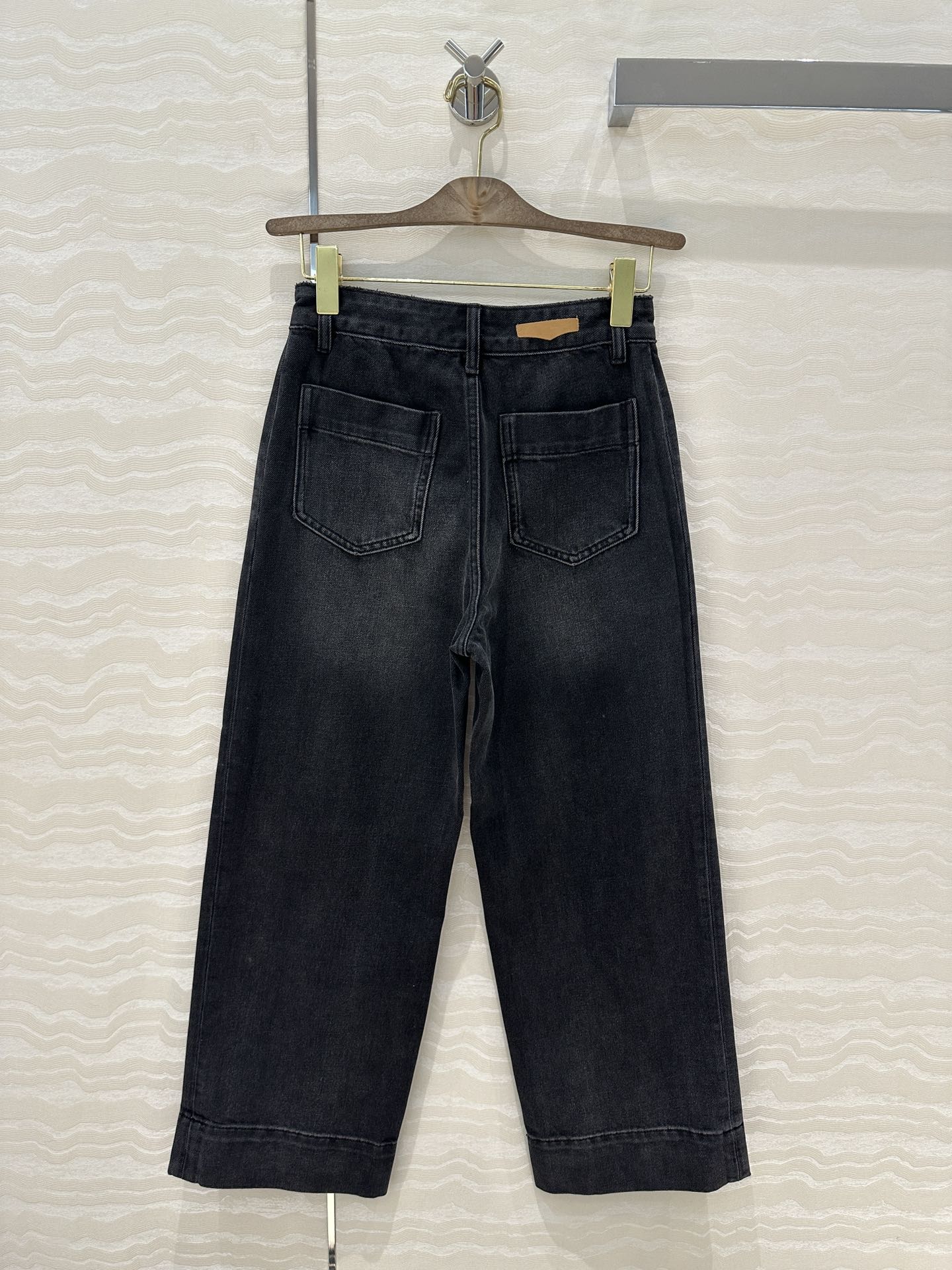 高端原单品质❤️ses高智感穿搭！经典中高腰双口袋牛仔九分裤！原浆复古洗水牛仔裤！进口面料质感超赞！女神