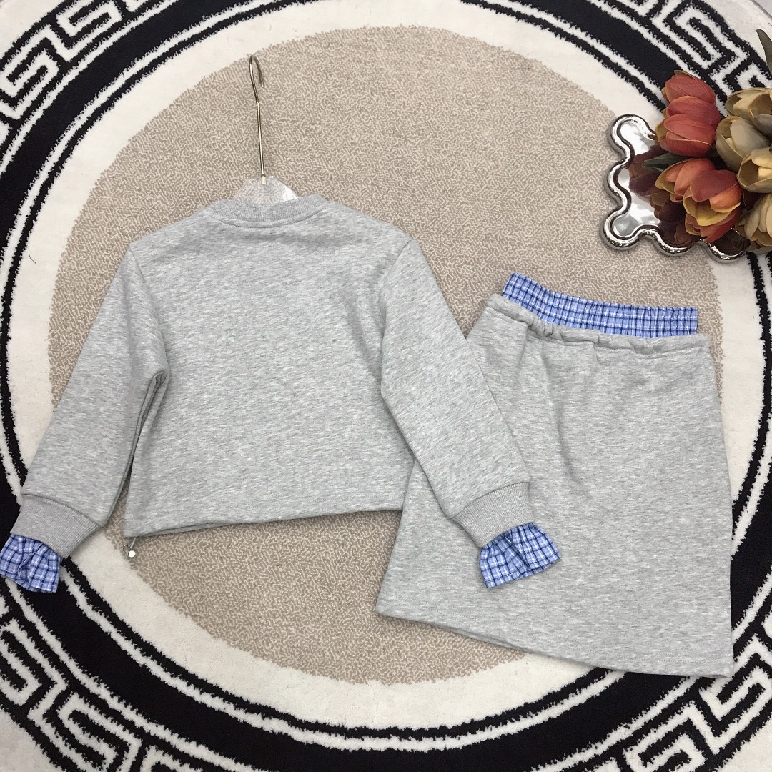 Miu Miu Girls' Sweatshirt & Skirt Set - Stylish & Comfortable Outfit 10 i1740796806 2972 8