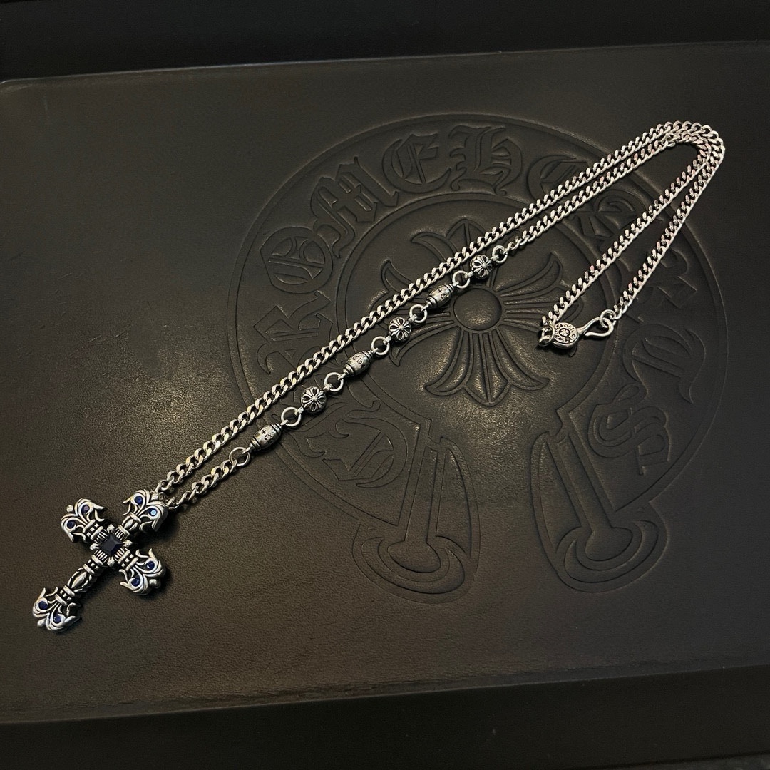 שרשרת Chrome Hearts צלב צד צלב צלב צד צלב צד צלב צד צלב צד צלב צד צלב צד 5 i1740843434 9969 3