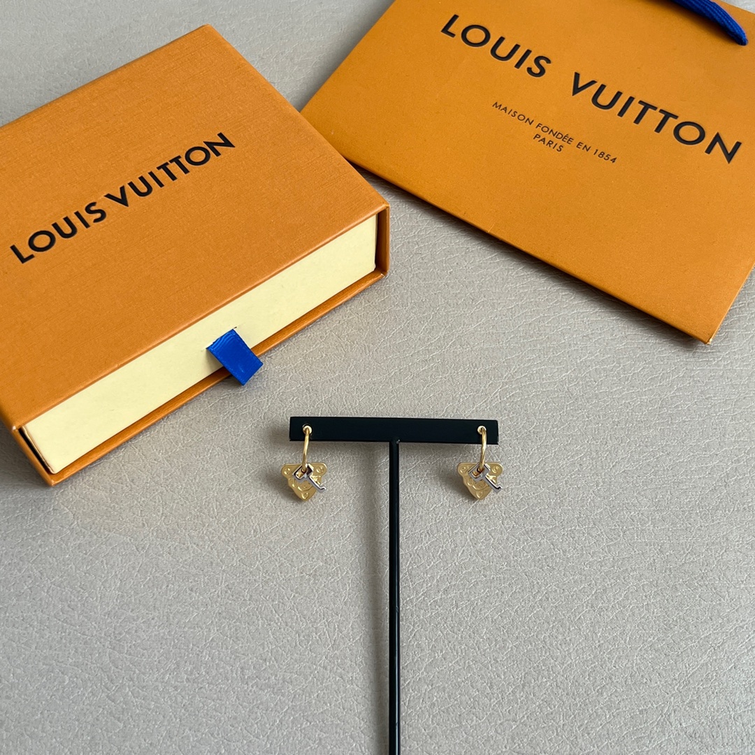 Louis Vuitton Heart Oorbellen - Originele Kwaliteit, Perfecte Details