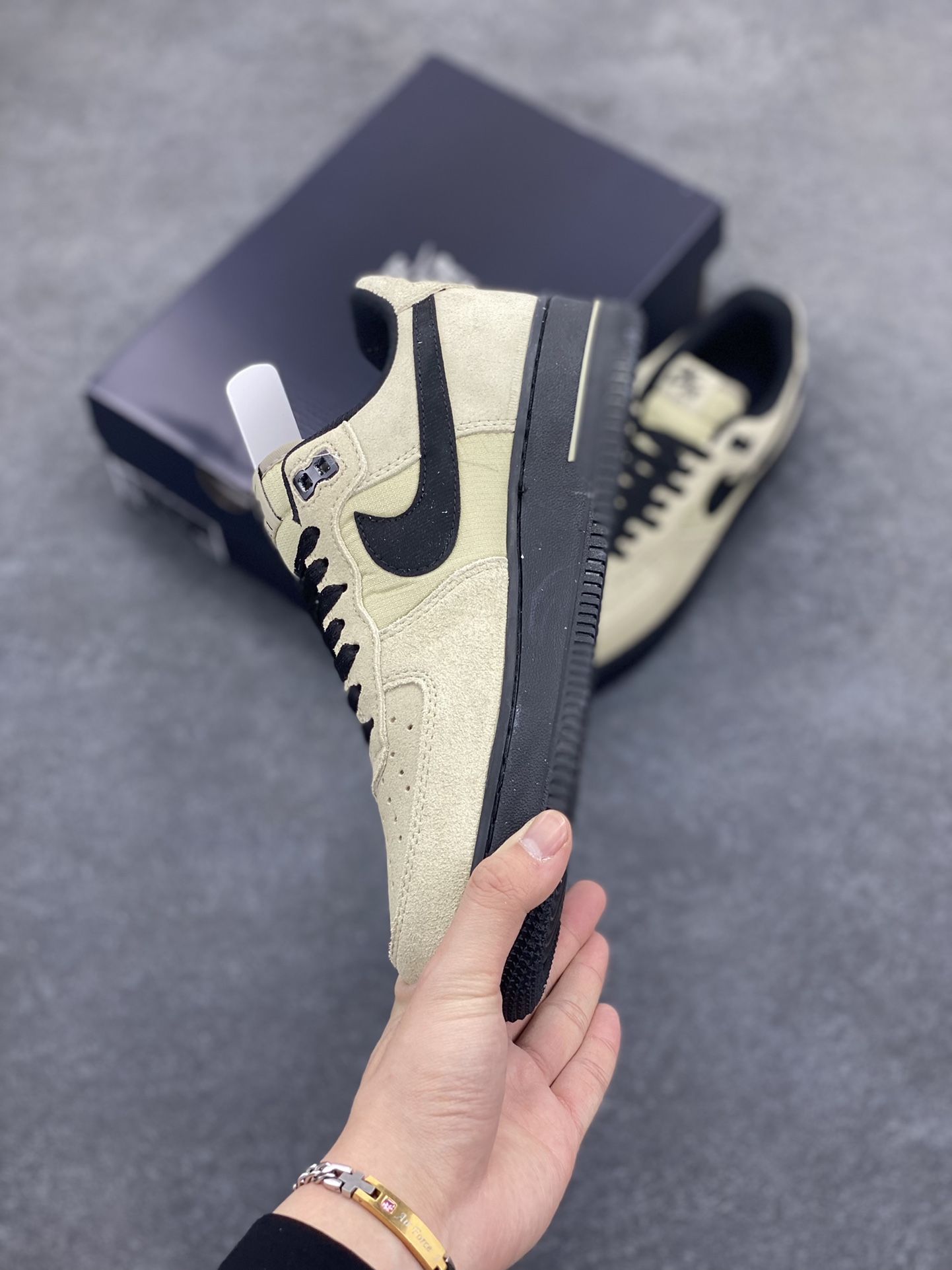 图片[3]-Air Force 1 Low 黑棕 原楦头原纸板 打造纯正空军版型 #专注外贸渠道 全掌内置蜂窝气垫 #原盒配件 原厂中底钢印、拉帮完美 货号：HV6526-200 尺码：36 36.5 37.5 38 38.5 39 40 40.5 41 42 42.5 43 44 44.5 45-选品中心