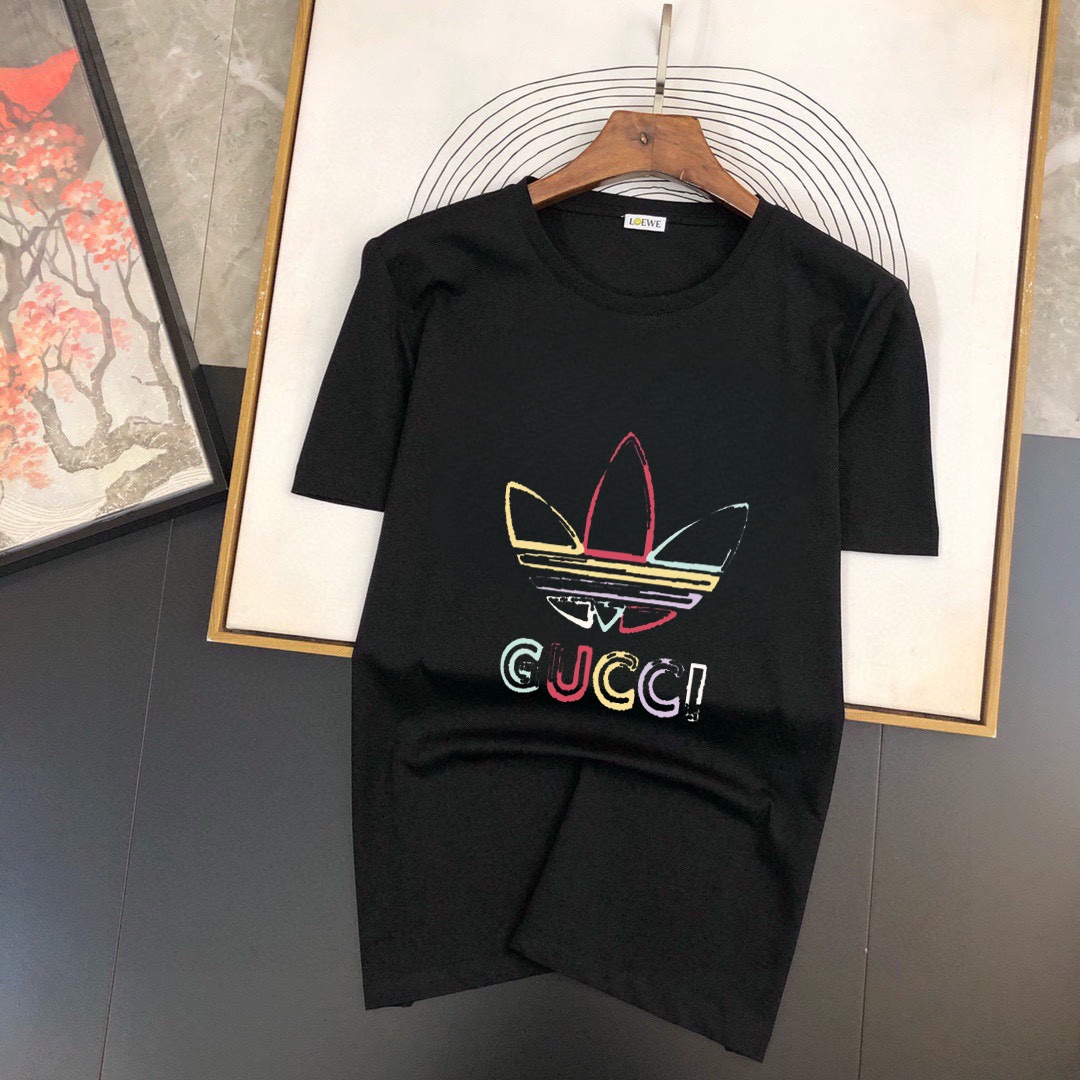 Gucci 品牌【GUCCI 古奇】(胖子福音) 男士休闲短袖T恤 2025春夏新品