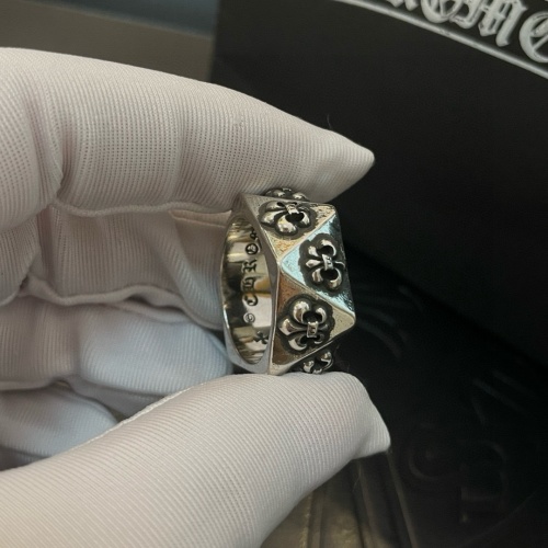 Chrome Hearts Classic Fleur-de-lis Ring, Oxidized Silver, Unisex Design 1 Chrome Hearts Classic Fleur-de-lis Ring, Oxidized Silver, Unisex Design