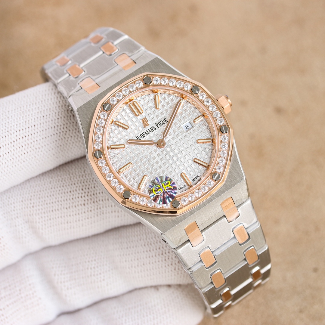 Luxury White Gold Audemars Piguet Watch Review: Goddess Royal Oak Series - 图片 7