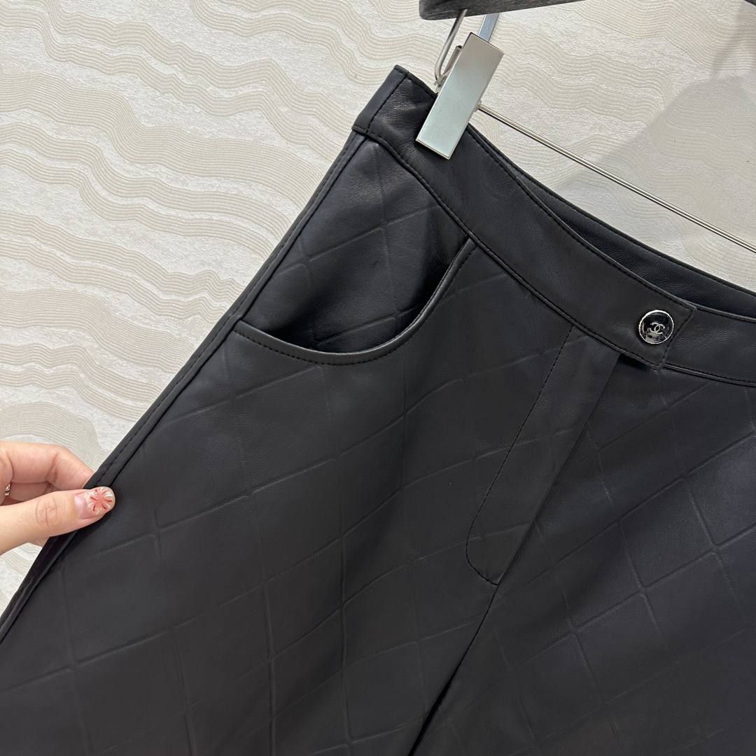 Coco Girl Style Leather Shorts, High-End Single Product Quality, Black, Size 38 4 i1741025458 2556 1