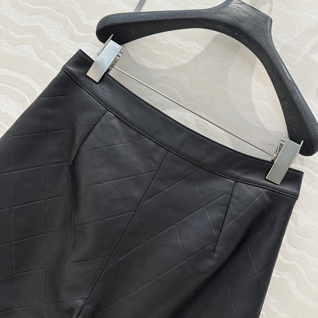 Coco Girl Style Leather Shorts, High-End Single Product Quality, Black, Size 38 10 i1741025458 5299 8