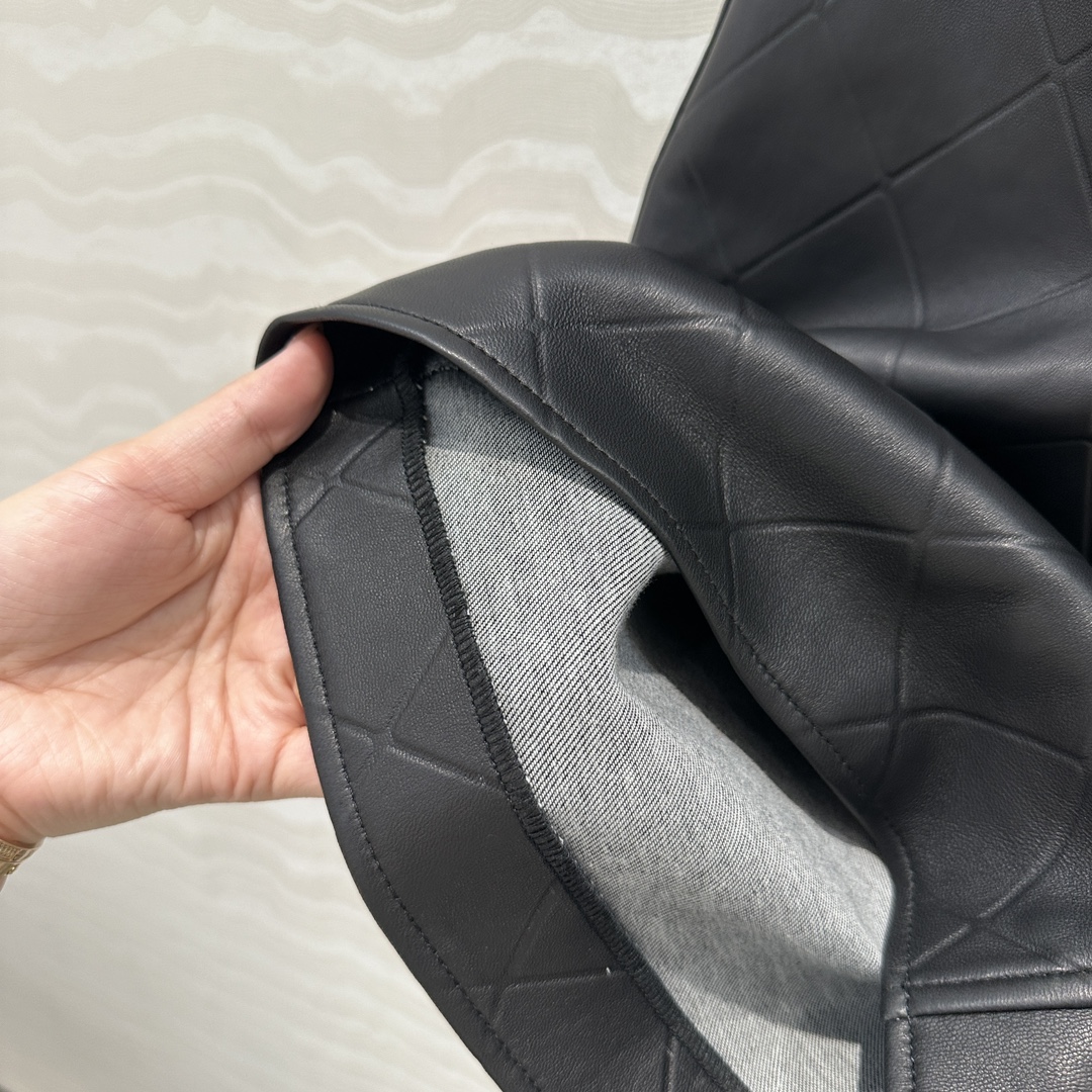 Coco Girl Style Leather Shorts, High-End Single Product Quality, Black, Size 38 8 i1741025458 82 4