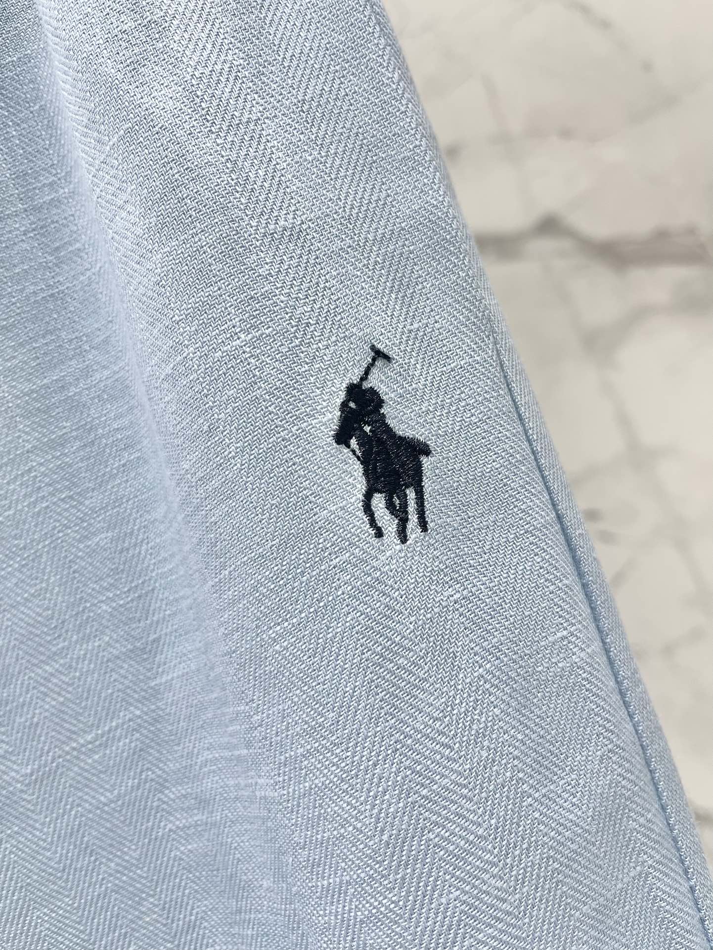 𝙍𝘼𝙇𝙋𝙃 𝙇𝘼𝙐𝙍𝙀𝙉*拉夫小马🐎刺绣棉麻休闲裤

裤子上的小马刺绣，简直是萌化了我的心💖！一针一线都