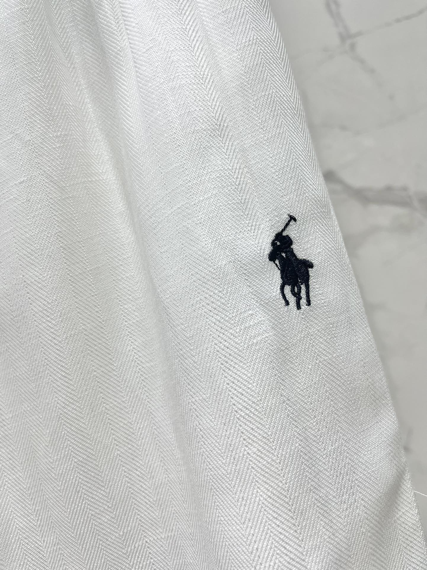 𝙍𝘼𝙇𝙋𝙃 𝙇𝘼𝙐𝙍𝙀𝙉*拉夫小马🐎刺绣棉麻休闲裤

裤子上的小马刺绣，简直是萌化了我的心💖！一针一线都