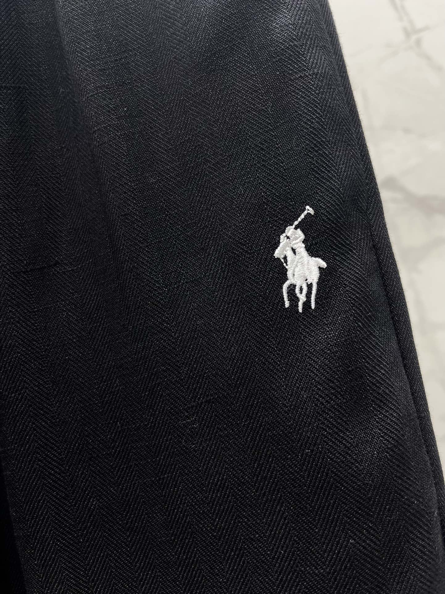 𝙍𝘼𝙇𝙋𝙃 𝙇𝘼𝙐𝙍𝙀𝙉*拉夫小马🐎刺绣棉麻休闲裤

裤子上的小马刺绣，简直是萌化了我的心💖！一针一线都