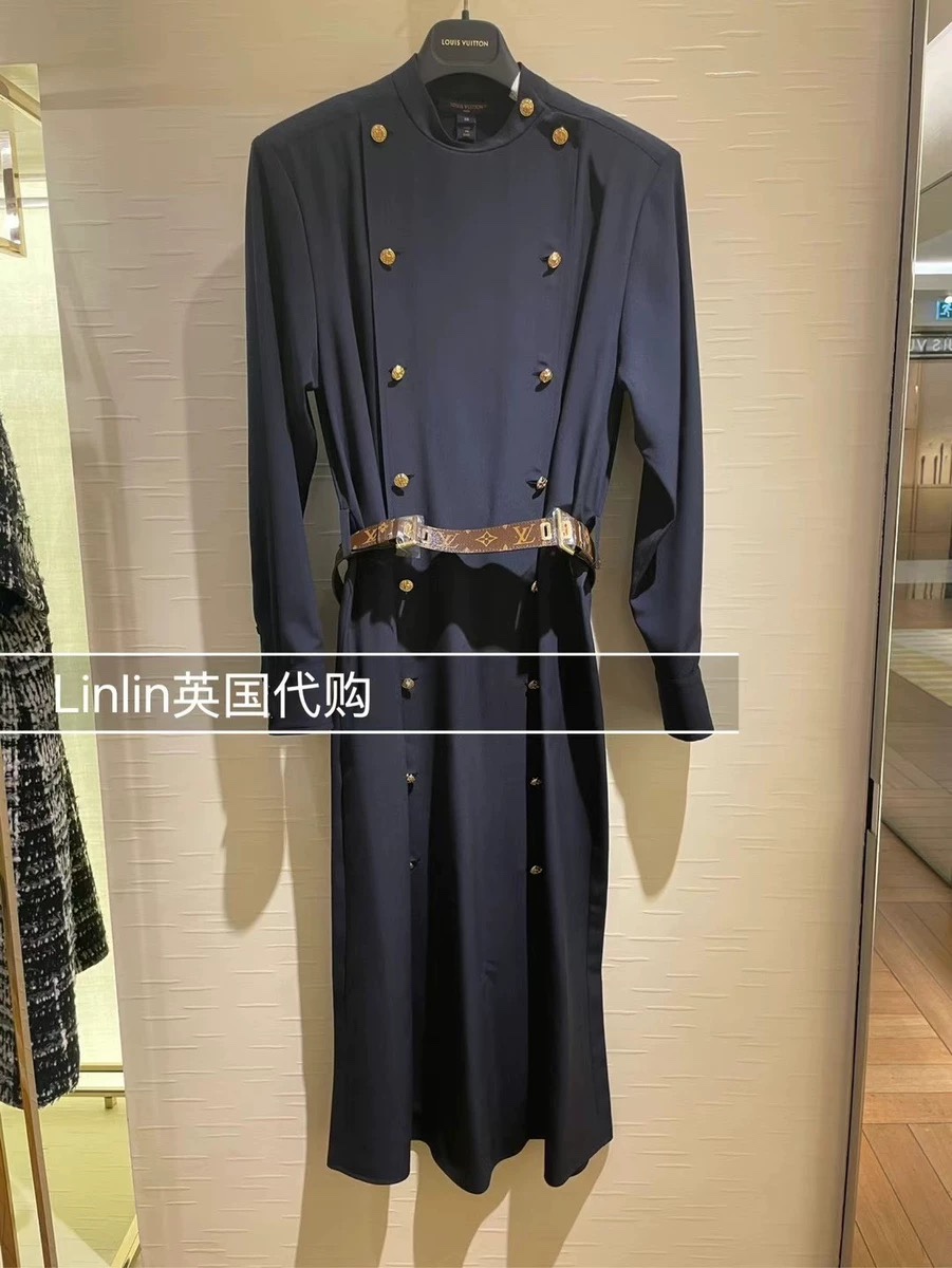 NO:321758,Model number D25030458 LOUIS*Dujia LV new style, elegant and capable double-breasted gold buckle with presbyopia belt waist-hugging and long-sleeved dress!  Navy blue, (M size shoulder width 41, bust 104, sleeve length 60, skirt length 116) hair, louis vuitton, louis vuitton, louis vuitton, louis vuitton, skirts, alexander wang19860909款号D25030458 LOUIS*驴家LV新款 气质干练双排扣金扣搭配老花腰带收腰显瘦长袖连衣裙！藏蓝色,（M码肩宽41,胸围104,袖长60,裙长116）发,,louis vuitton,louis vuitton,louis vuitton,louis vuitton,skirts,alexander wang,Women's clothing